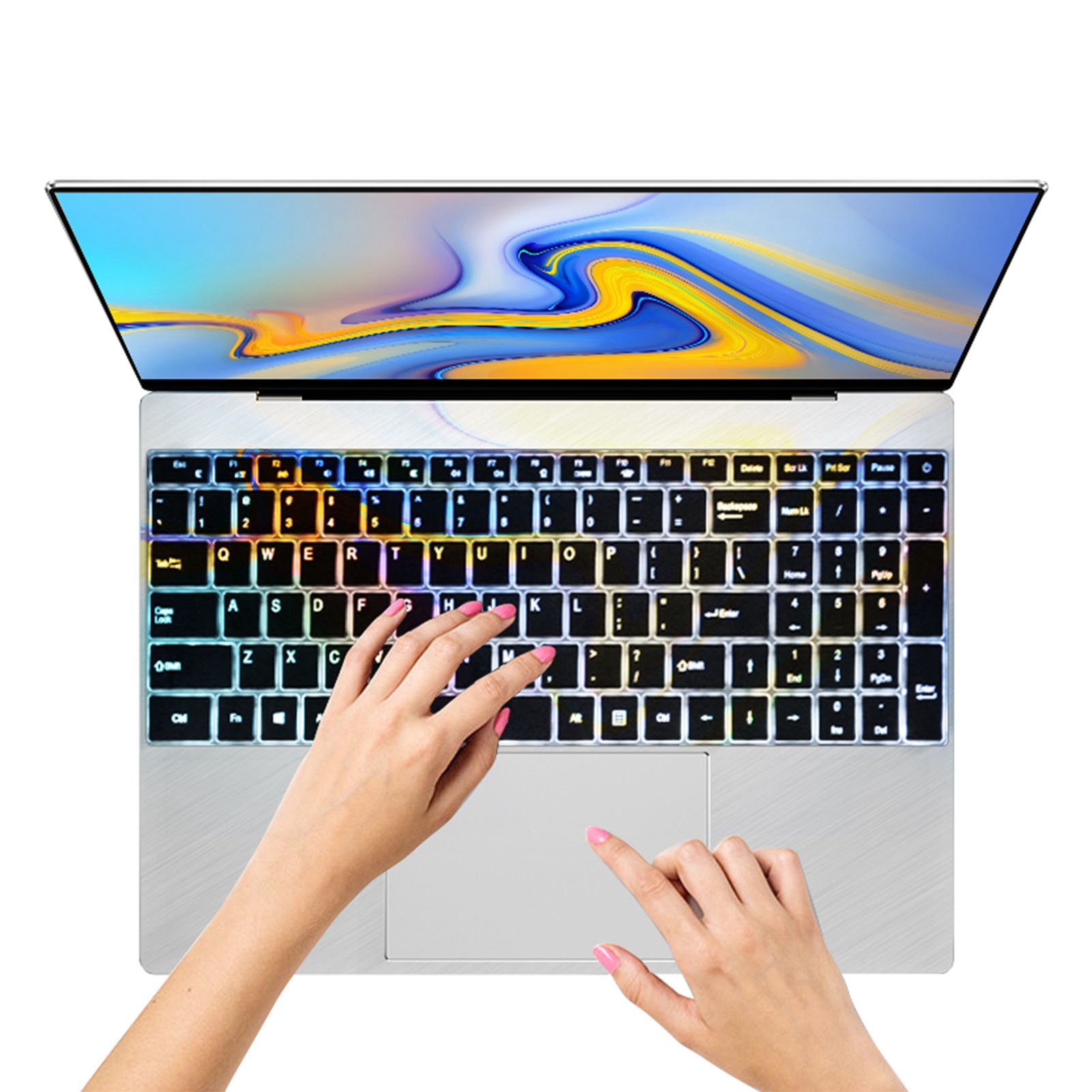 15.6in Laptop 16GB RAM For N5095 CPU Portable Silver Laptop With Backl NEW - Afbeelding 22 van 24
