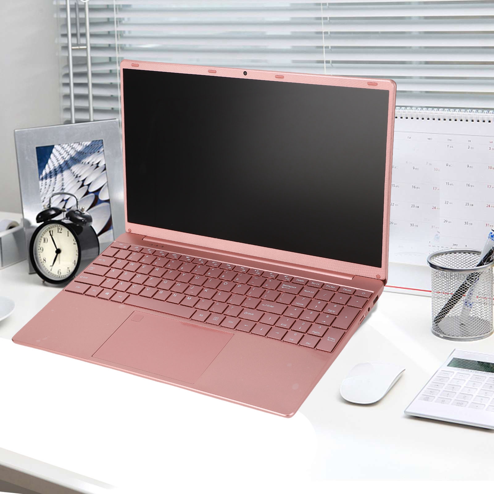 15.6in Laptop For N5095CPU For 11 System 2.4G 5G WIFI 12GB RAM Pinkish L NEW - Afbeelding 13 van 24