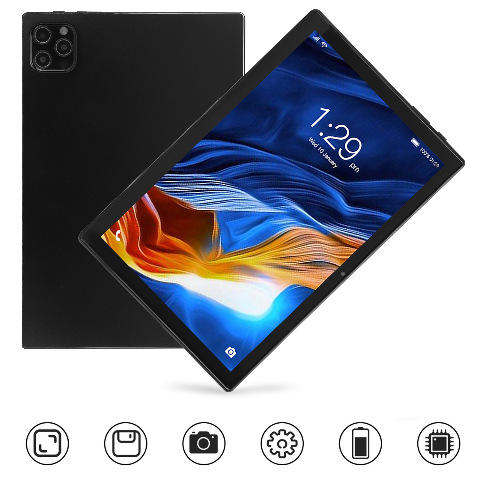 10.1in Tablet For 12.0 Black 6GB 128GB 2.4G 5G Dual Band WiFi 4G Cal BST - Picture 26 of 30