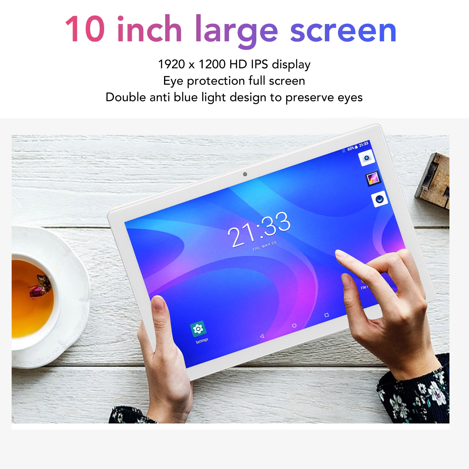 10 Inch Tablet 8 Core Processor 8GB 256GB 2.4G 5G WIFI For 11 8MP 13 TDM - Picture 28 of 33