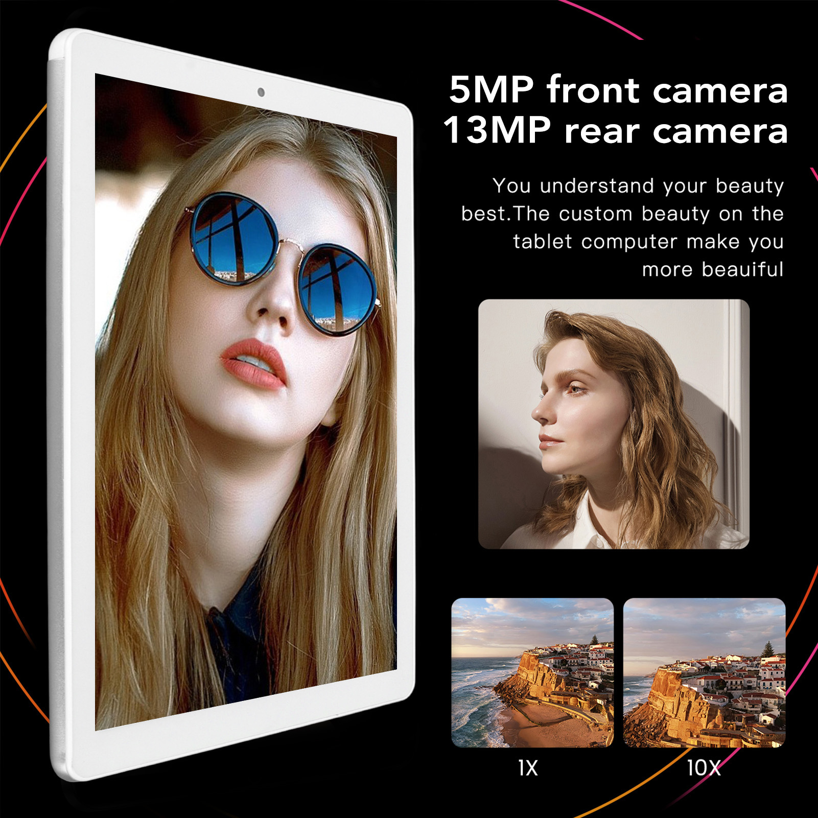 Silver Tablet 10.1in IPS Display 6GB RAM 128GB ROM Octa Core CPU 13MP Camera FY - Bild 33 von 33