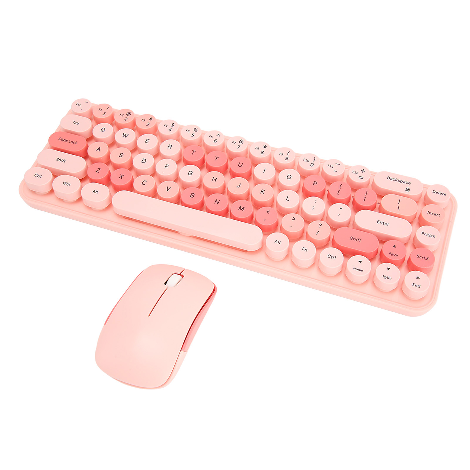 USB Keyboard Mouse 2.4G Wireless 68 Keys Low Consumption Retro Cute ABS Gami Hot - Afbeelding 26 van 36