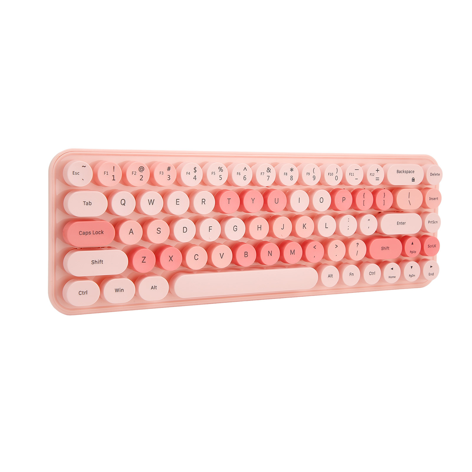 USB Keyboard Mouse 2.4G Wireless 68 Keys Low Consumption Retro Cute ABS Gami Hot - Afbeelding 28 van 36