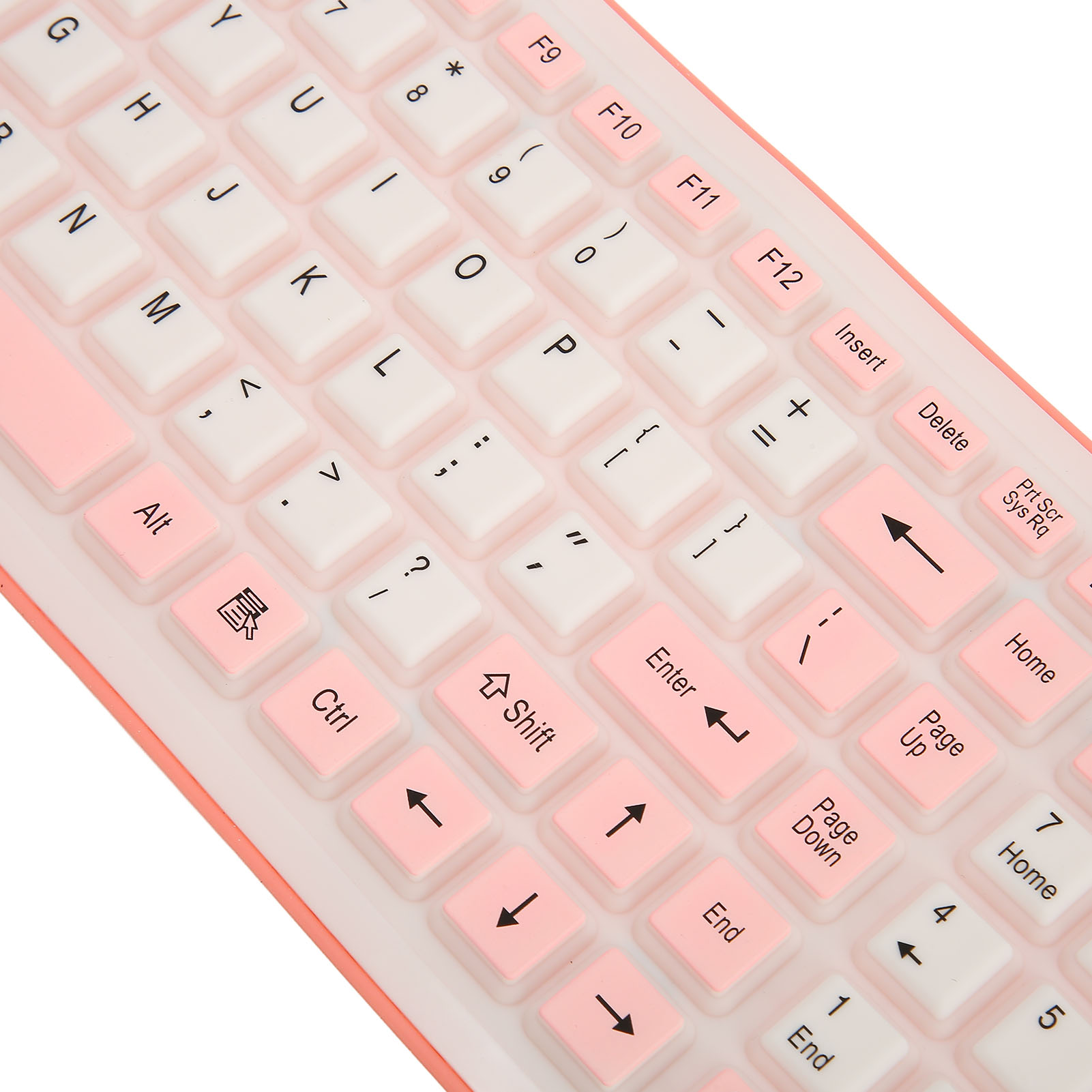 Silicone Keyboard 107 Keys Waterproof Dustproof Folding Two Colors 2.4G Wir Fit - Afbeelding 15 van 18
