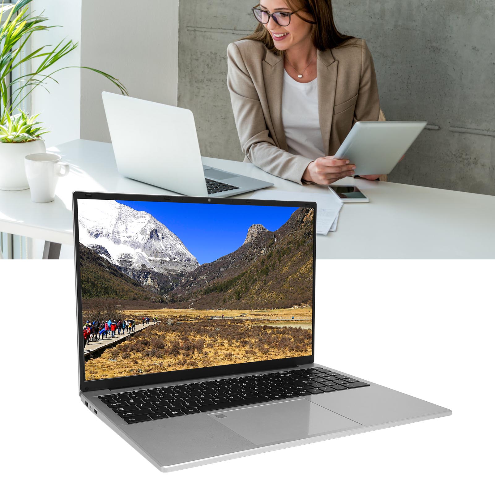 16in Laptop For Celeron N5105 CPU 2.4G 5G WIFI 1920x1200 IPS Screen Po NEW - Imagen 13 de 18