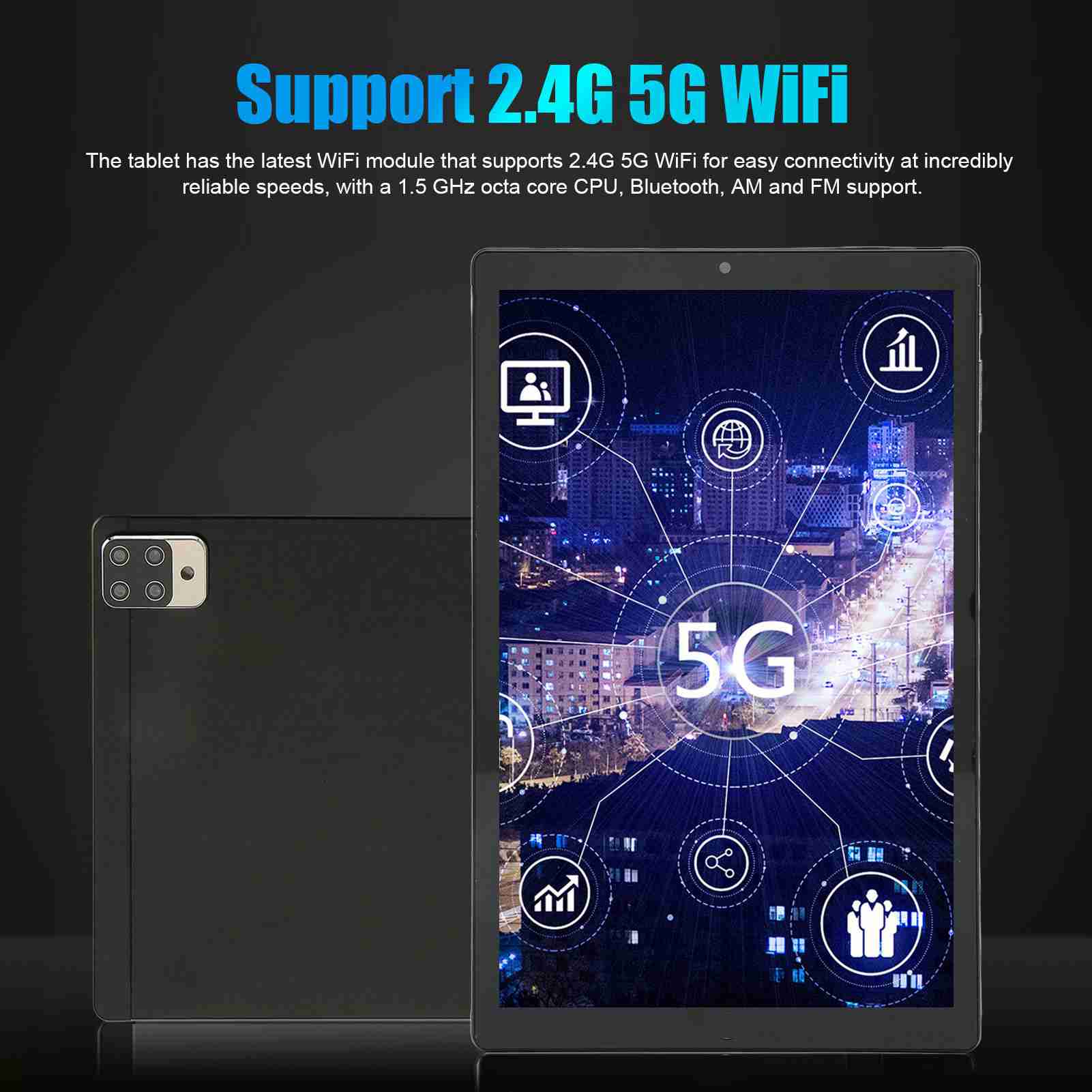 10.1 Inch Tablet 6G RAM 128G ROM 1920x1080 IPS MT6753 Octa Core 2.4G 5G Wi Kit - Picture 25 of 30