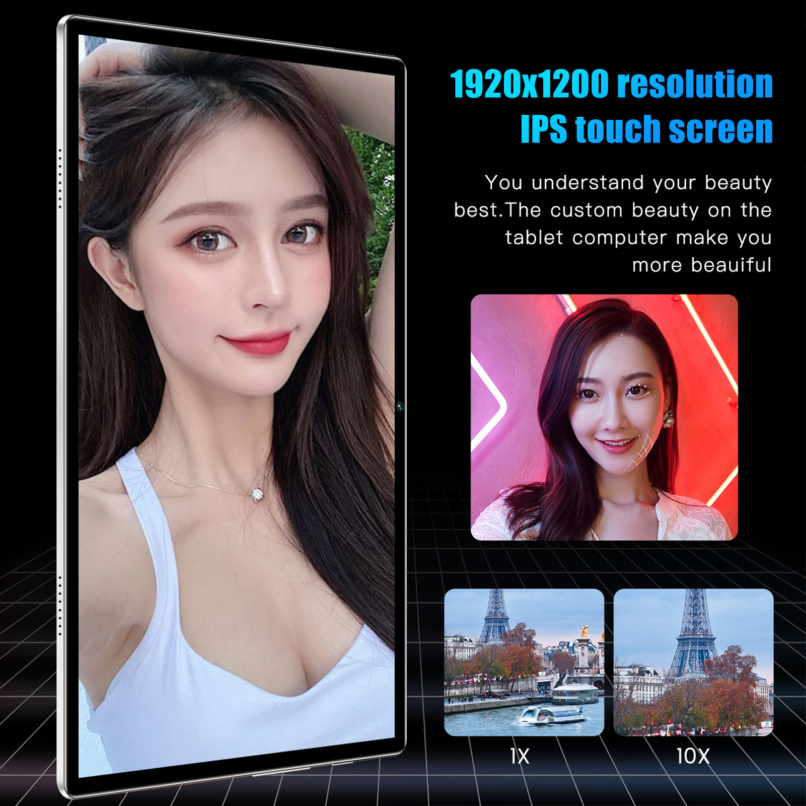 10.1in Tablet 2.4G 5G 5800mAh Type C Rechargeable 8GB RAM 256GB 1920x1200 - Picture 14 of 21