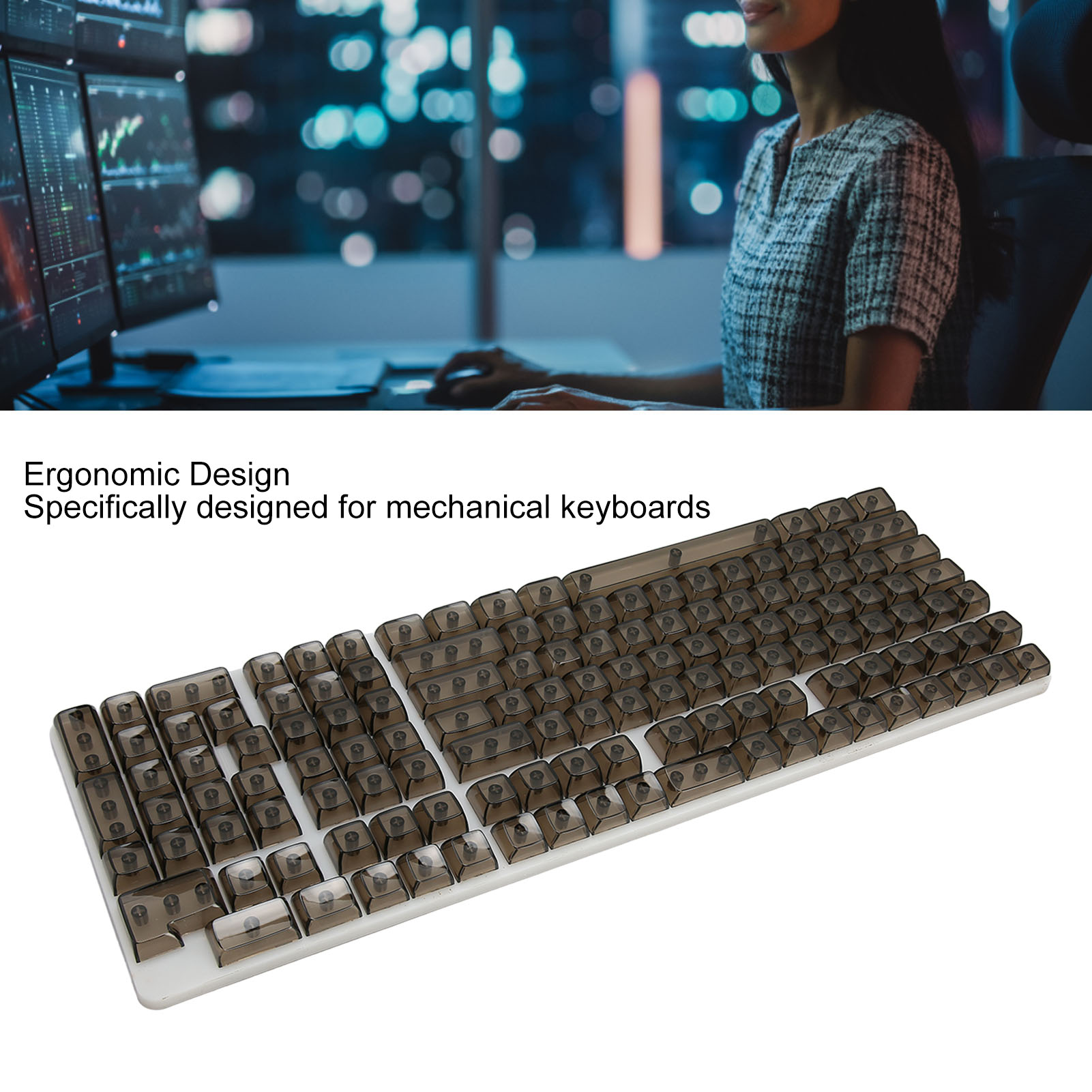 Keycap Set 132 Keys High Transparent PC CBSA Heigh Matte Ergonomic DIY Replac CB - Bild 25 von 28