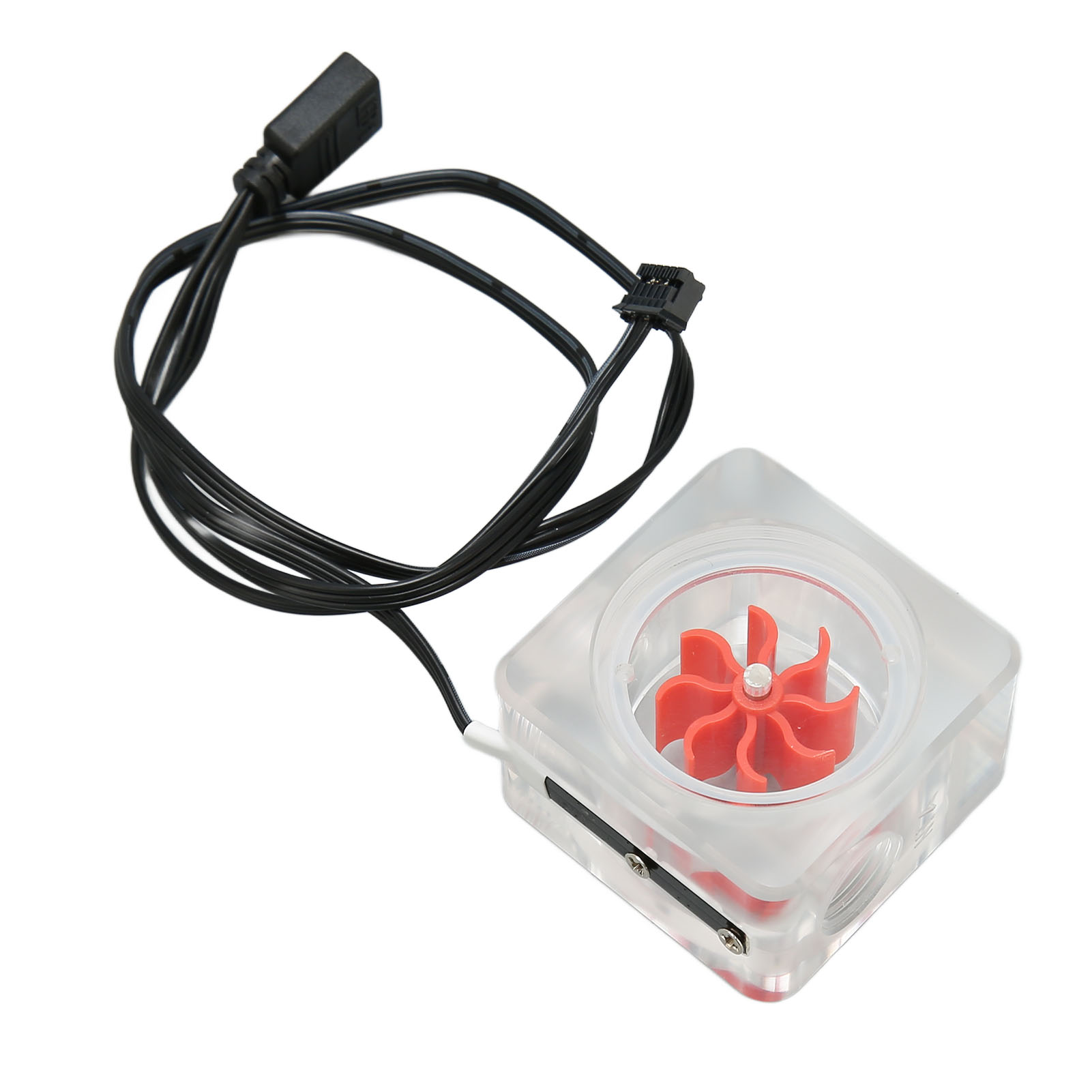 Water Cooling Meter G1/4 Thread 8 Impeller 3 Way Acrylic Revolving Speed FY - Afbeelding 24 van 28