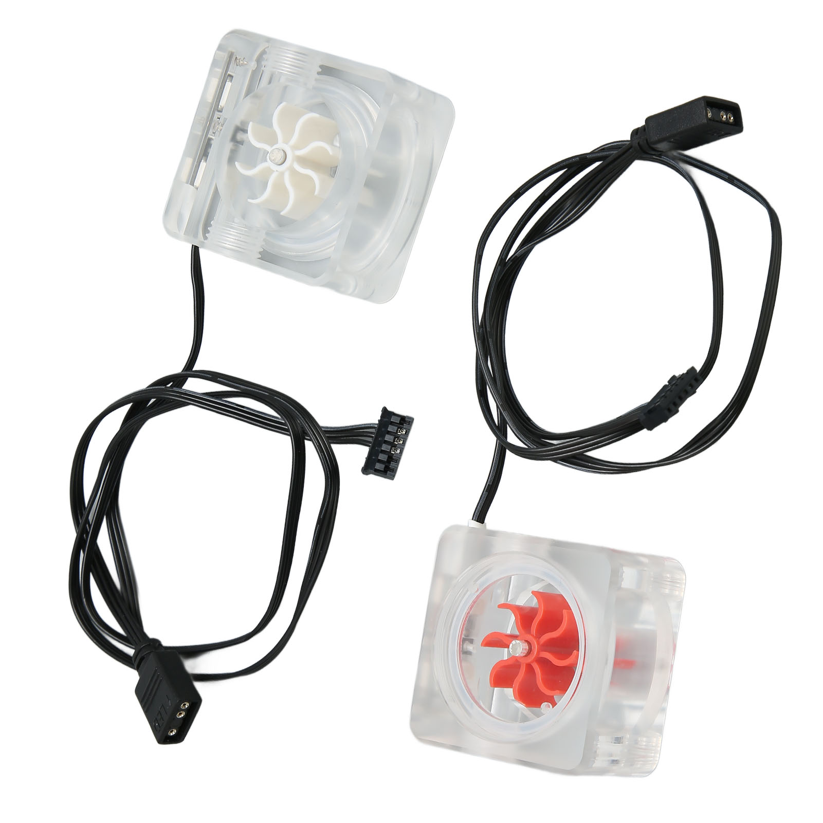 Water Cooling Meter G1/4 Thread 8 Impeller 3 Way Acrylic Revolving Speed CB - Afbeelding 24 van 28