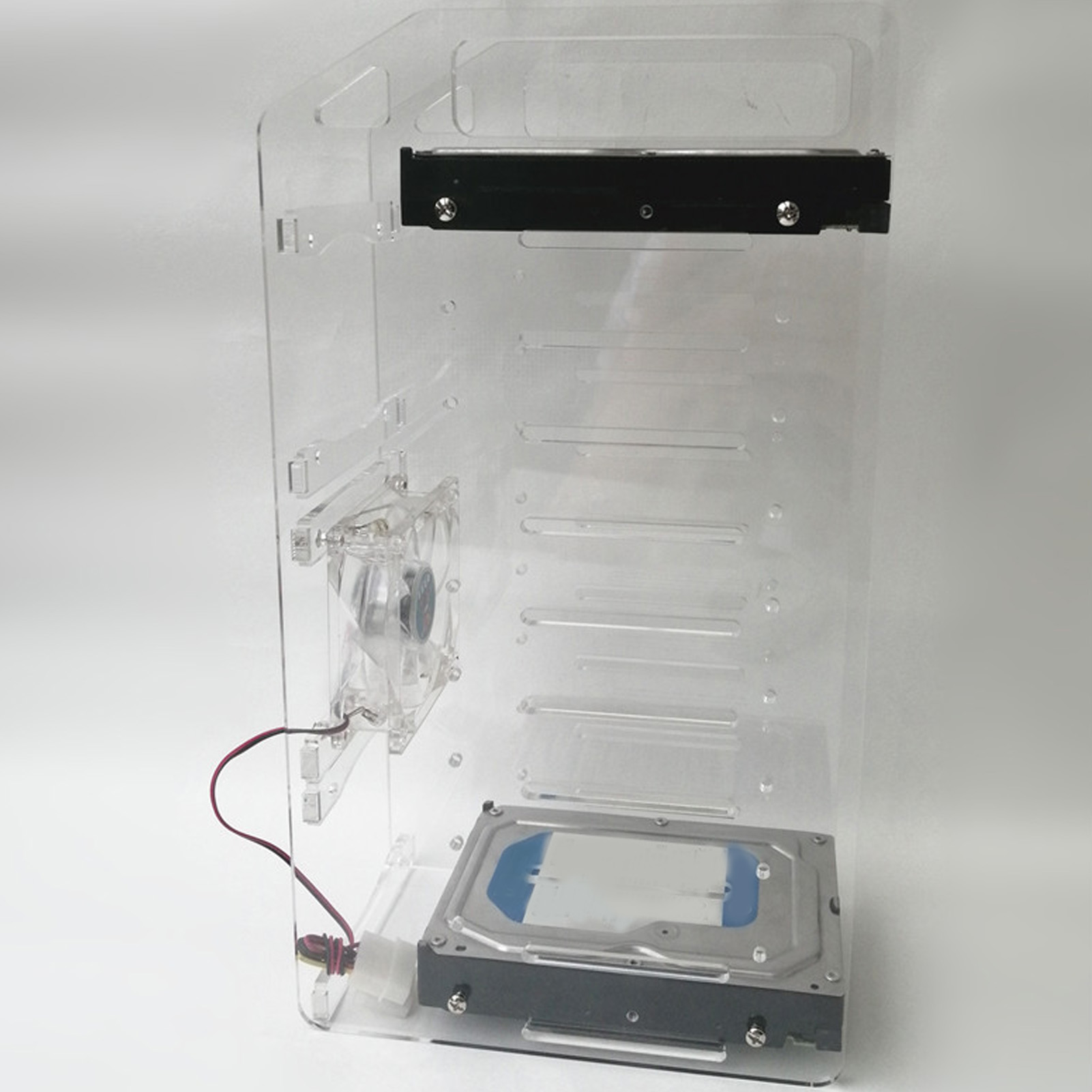 DIY Hard Drive Bracket Multi Layer Accurate Mounting Hole DIY Acrylic Hard Di CB - Afbeelding 27 van 36