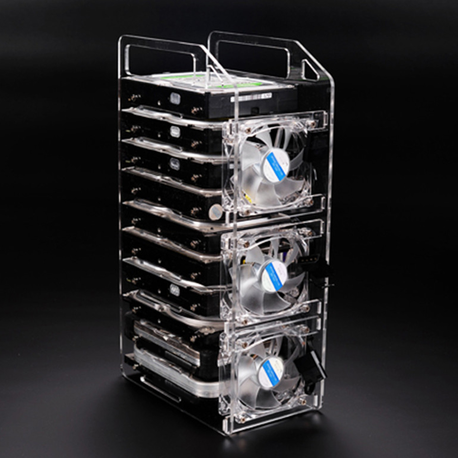 DIY Hard Drive Bracket Multi Layer Accurate Mounting Hole DIY Acrylic Hard Di FY - Afbeelding 34 van 36
