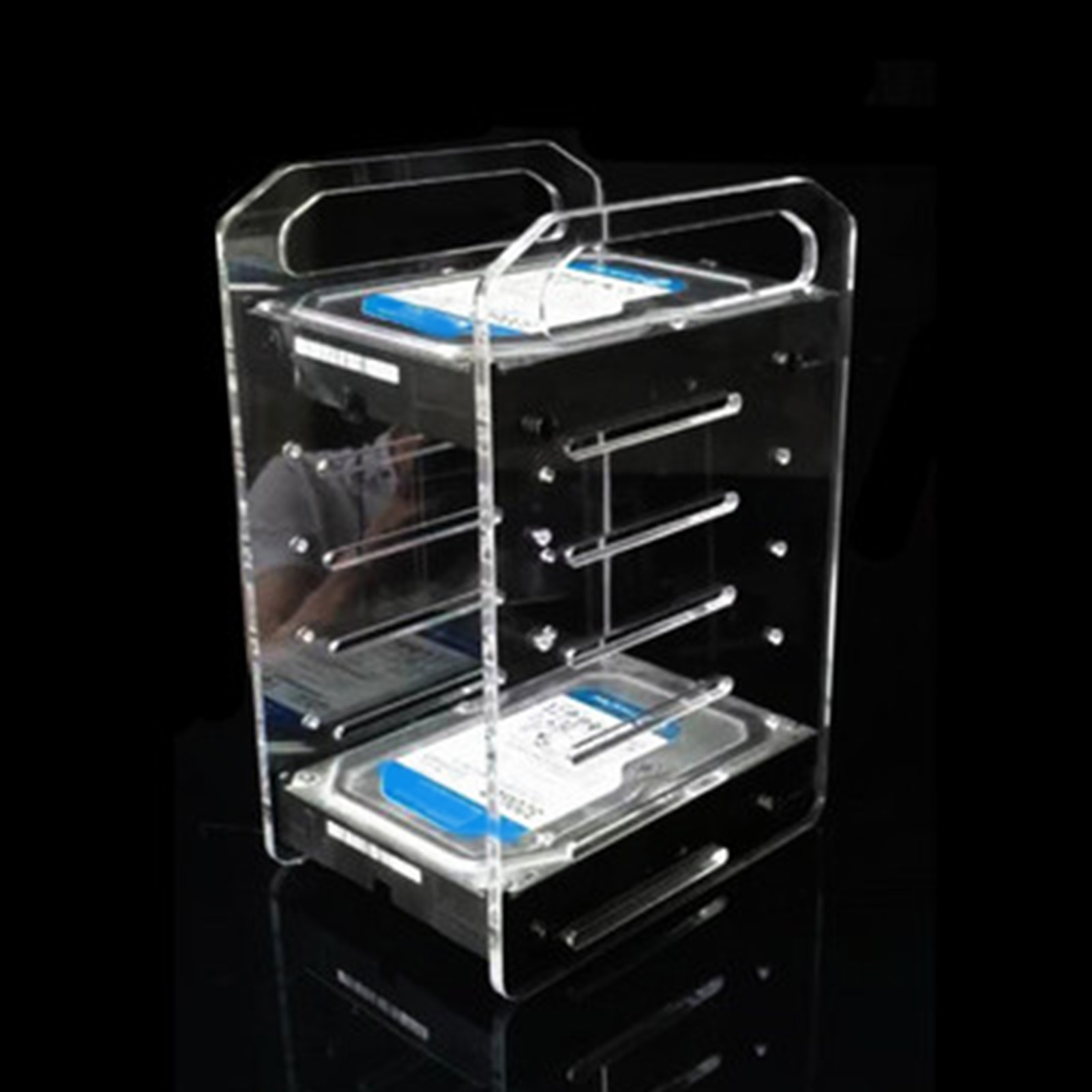 DIY Hard Drive Bracket Multi Layer Accurate Mounting Hole DIY Acrylic Hard Di FY - Afbeelding 35 van 36