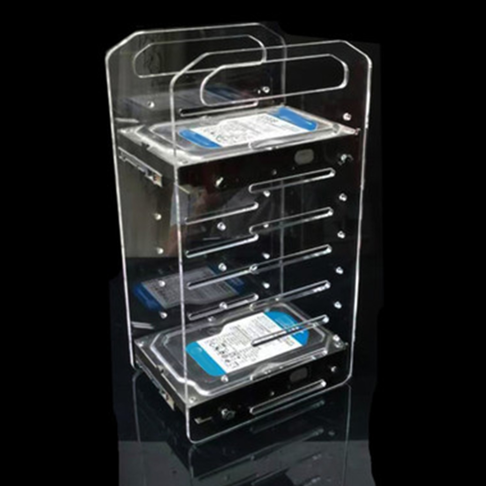 DIY Hard Drive Bracket Multi Layer Accurate Mounting Hole DIY Acrylic Hard Di FY - Afbeelding 30 van 36