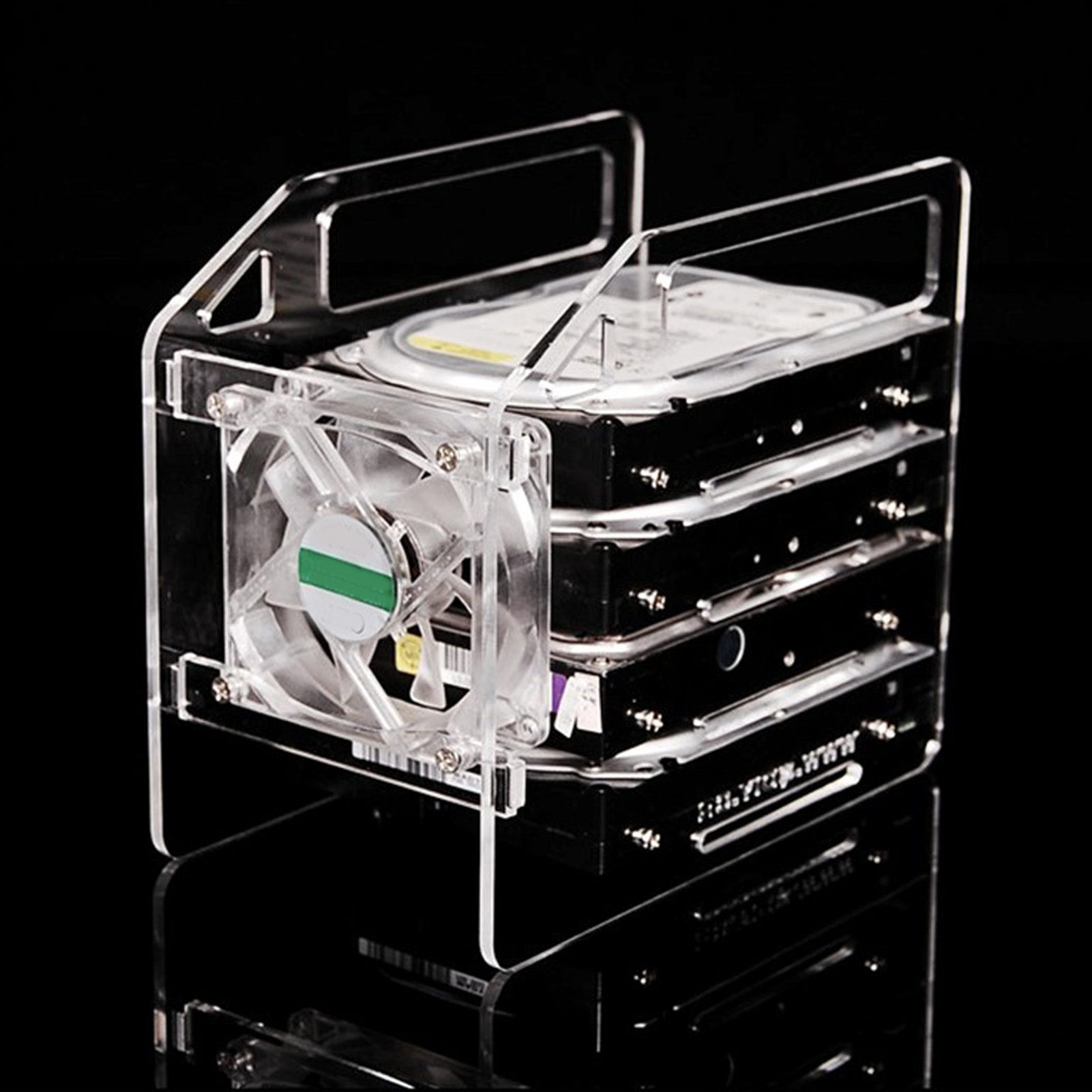 DIY Hard Drive Bracket Multi Layer Accurate Mounting Hole DIY Acrylic Hard Di CB - Afbeelding 35 van 36