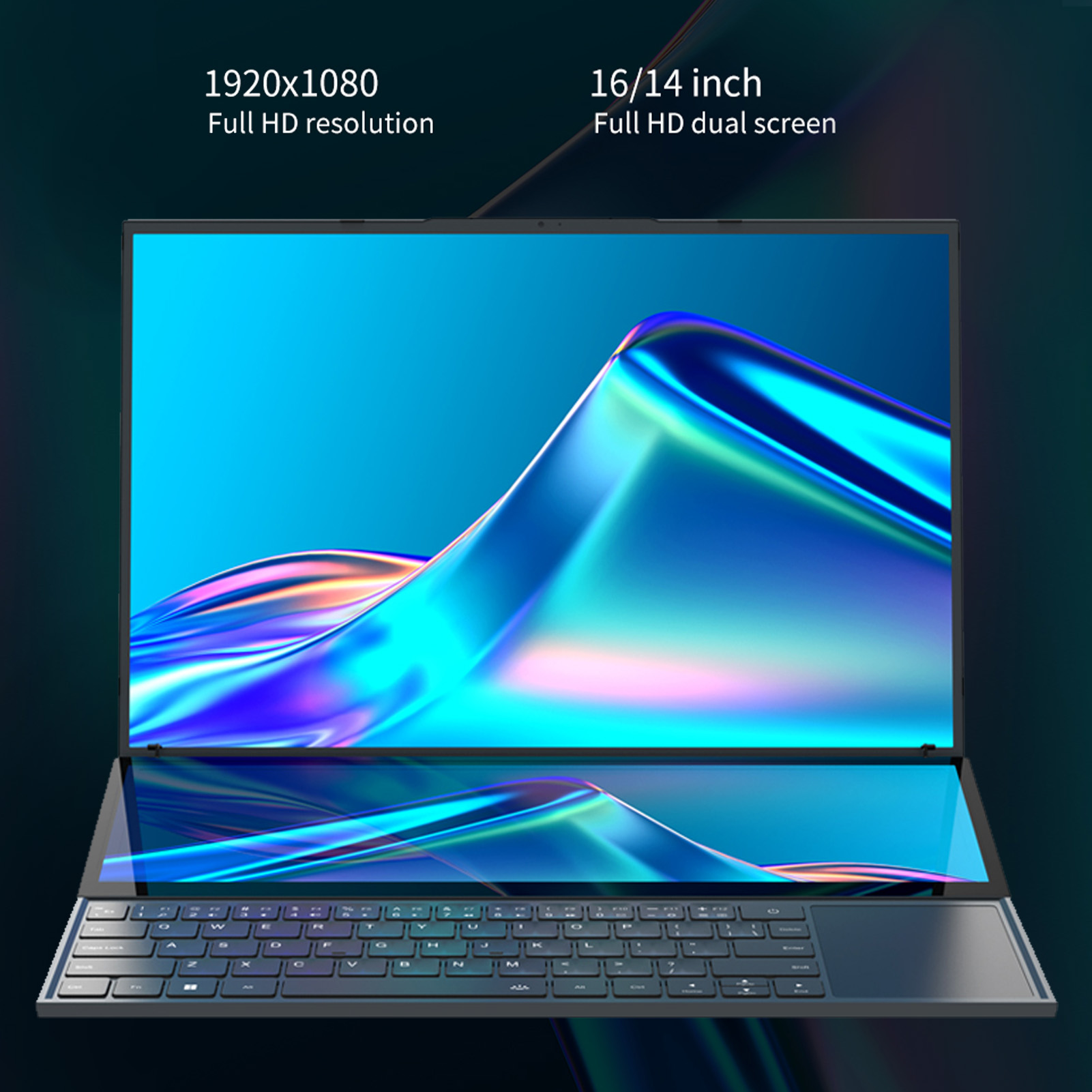 16in Laptop 14in Auxiliary Display 8GB RAM 64GB ROM 5.10GHz 13600mAh Batte - Picture 28 of 30
