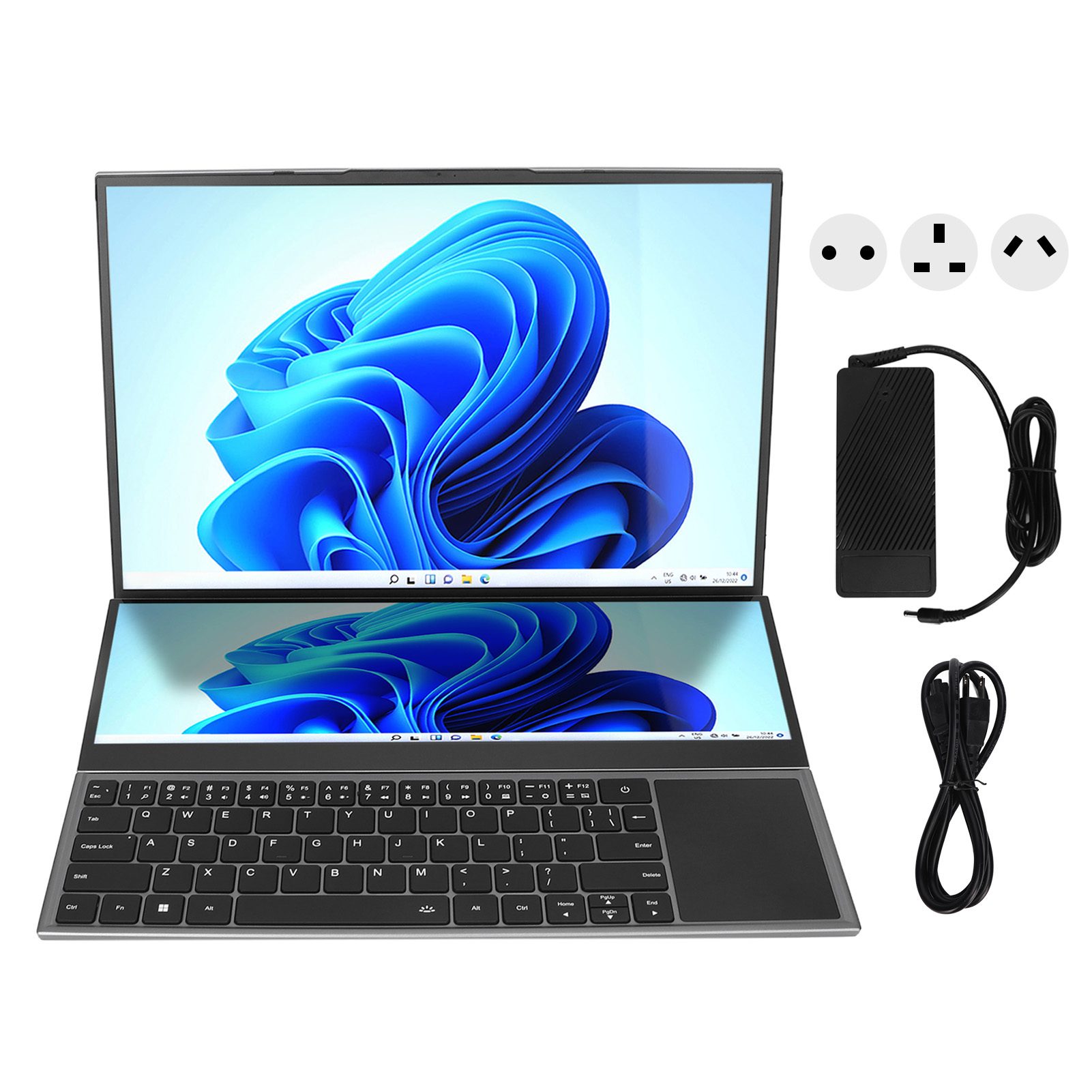 Touch Screen Laptop 16in 14in Double Screens For Win11 For Core I7 8GB NEW - Afbeelding 14 van 21