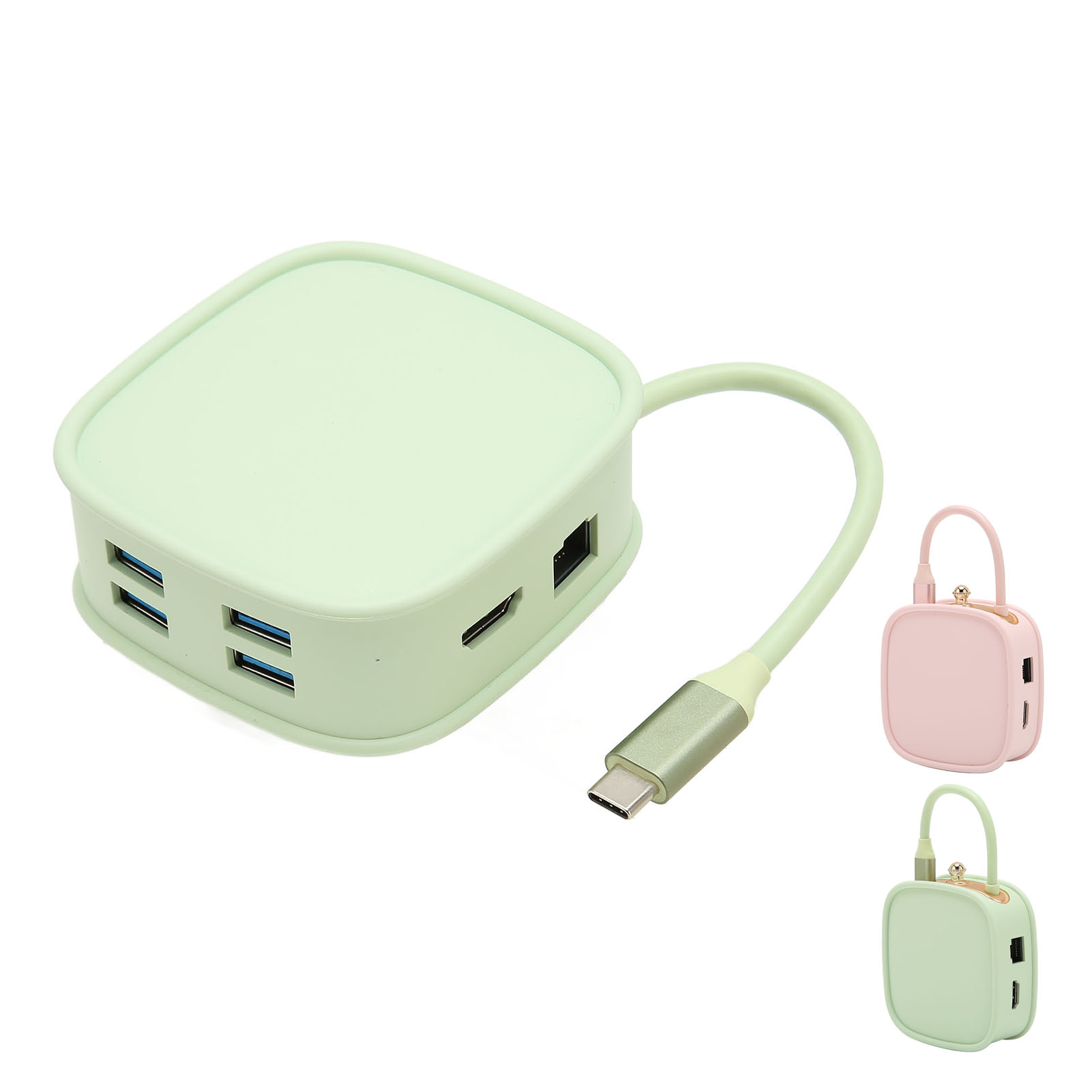 USB C Docking Station 10 In 1 PD Fast Charging 4K HD RJ45 Port High Speed USB FY - Afbeelding 26 van 28