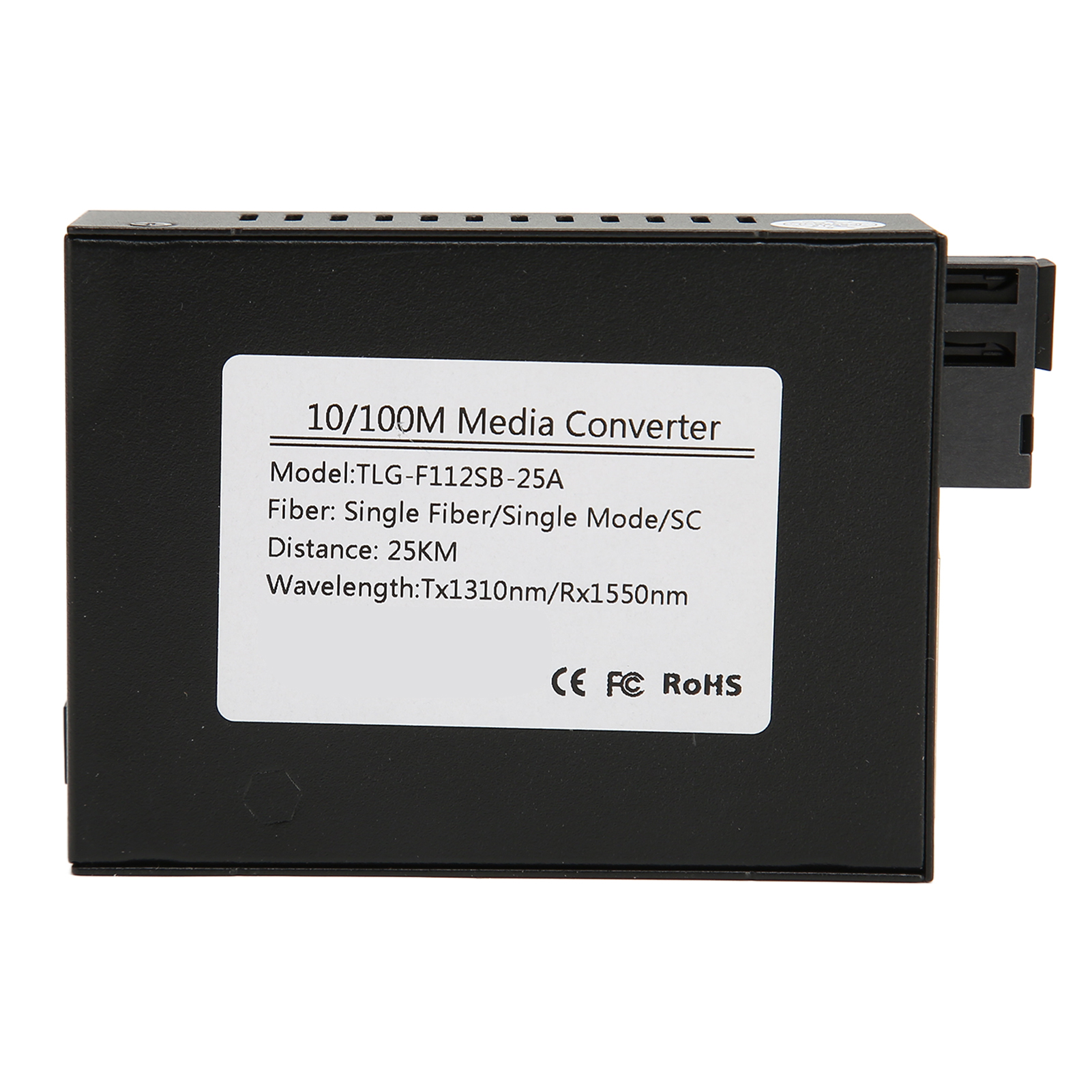 Fiber Transceiver Tx1310nm Rx1550nm Single Fiber Single Mode Up To 25km Fibe NEW - Afbeelding 18 van 21
