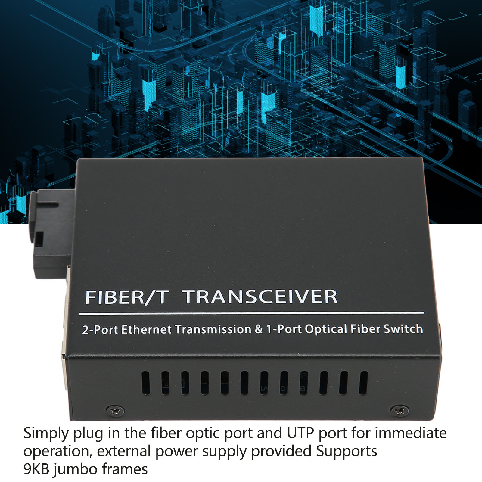 Fiber Transceiver Tx1310nm Rx1550nm Single Fiber Single Mode Up To 25km Fibe NEW - Afbeelding 20 van 21