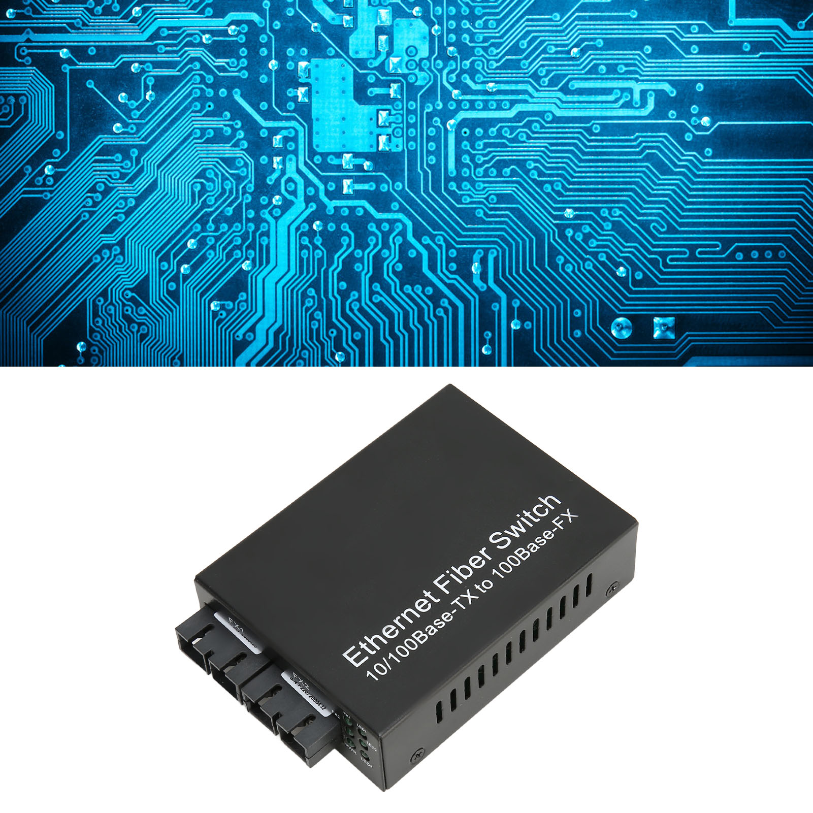 Fiber Media Converter Tx1310nm SC Dual Fiber Single Mode 100Mbps Fiber Optic EOM - Picture 18 of 21
