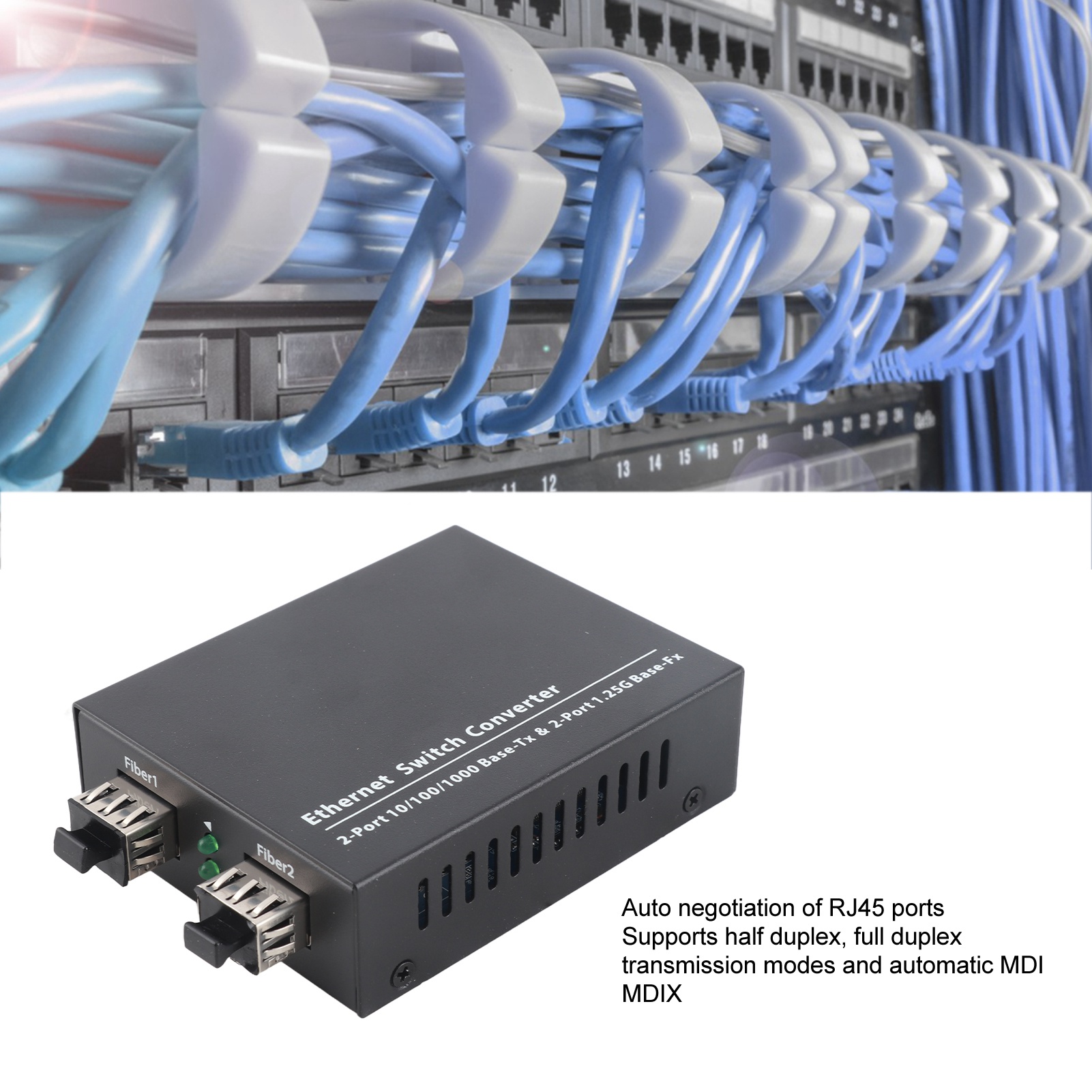 Fiber Transceiver Plug And Play Up To 120km SFP To RJ45 Fiber Media Converter CB - Afbeelding 24 van 31