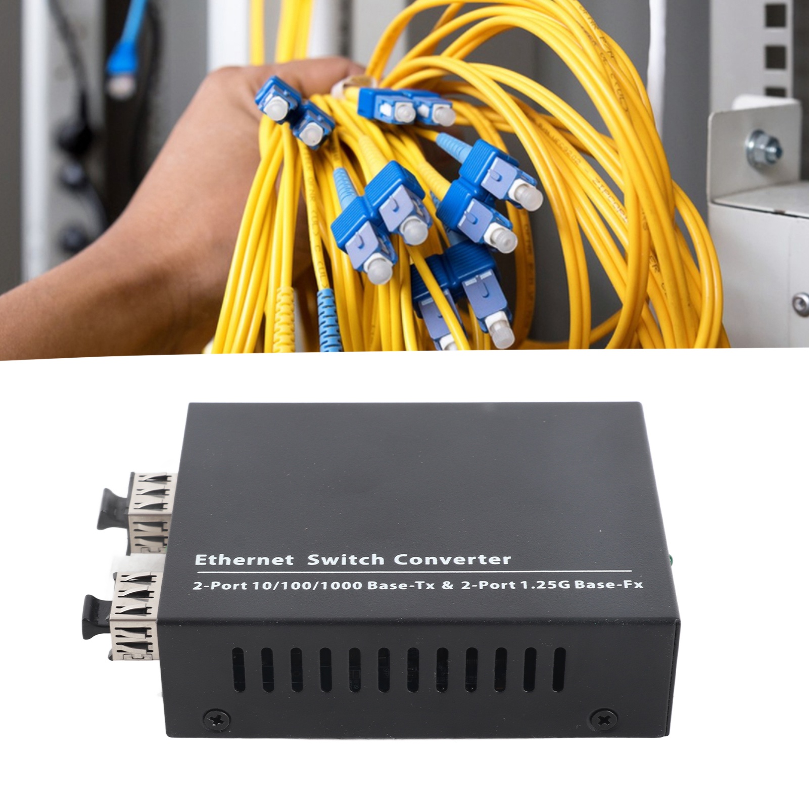 Fiber Transceiver Plug And Play Up To 120km SFP To RJ45 Fiber Media Converter FY - Afbeelding 27 van 31