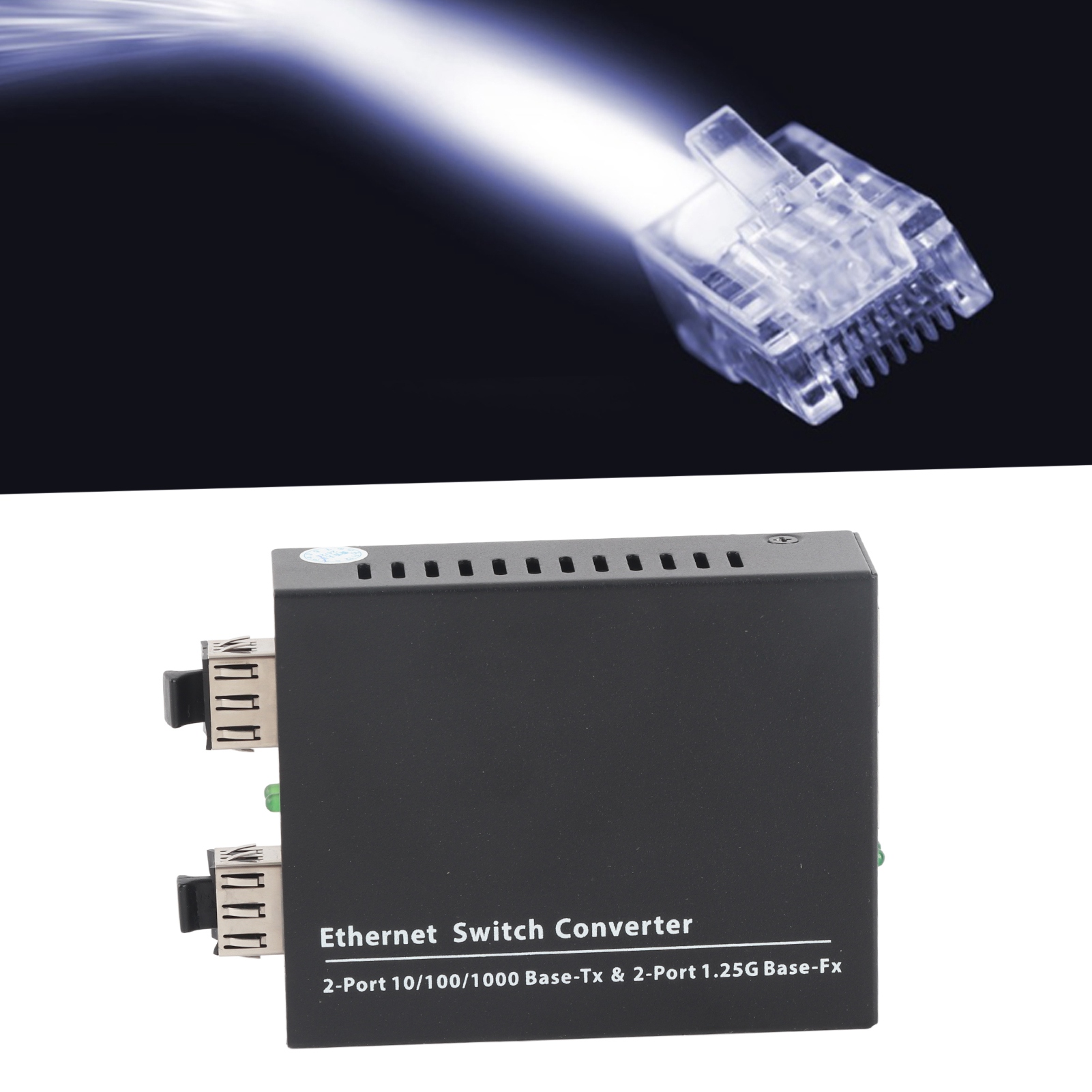 Fiber Transceiver Plug And Play Up To 120km SFP To RJ45 Fiber Media Converter FY - Afbeelding 23 van 31