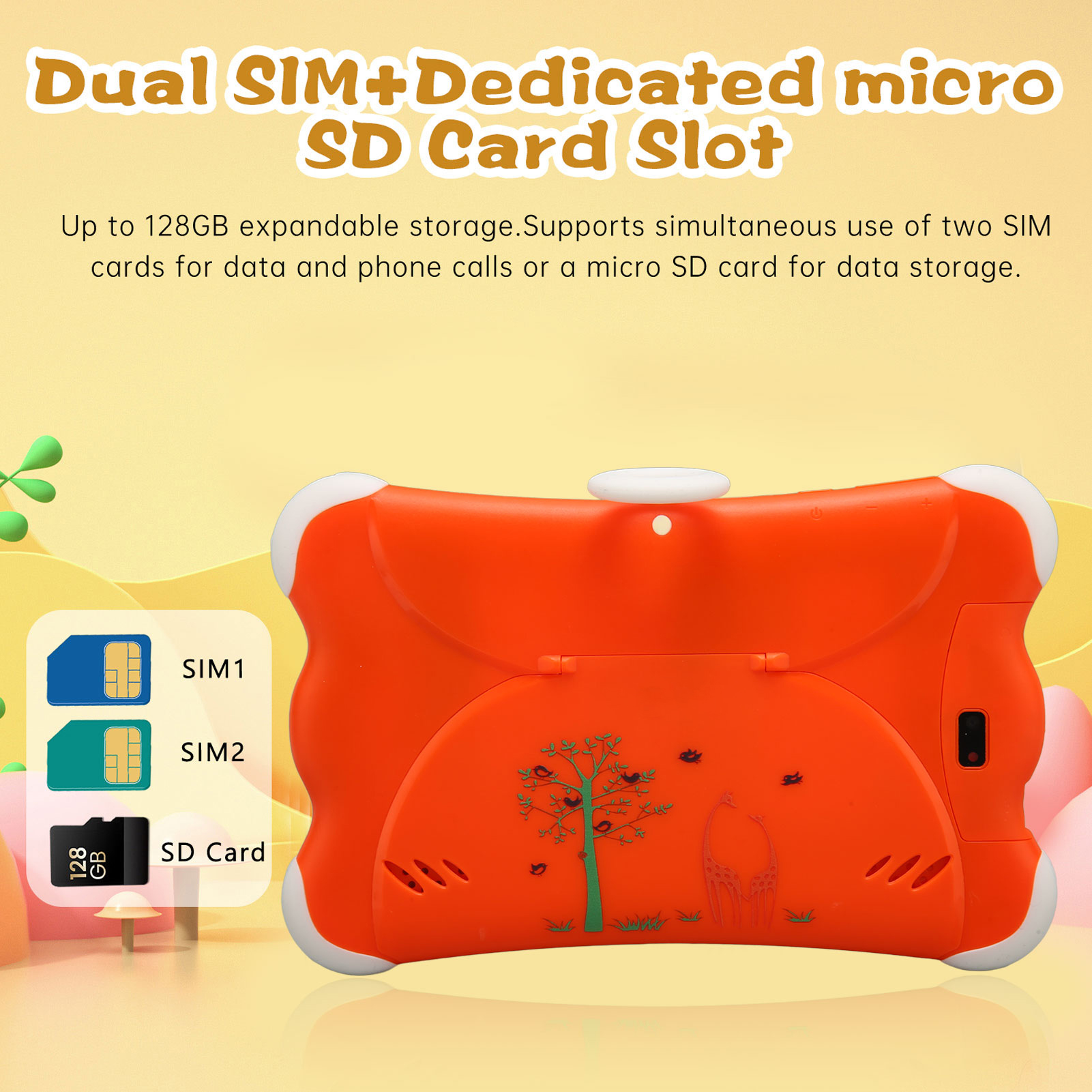 Kids Tablet 7 Inch 1280x800 3GB 32GB WiFi Dual SIM Dual Standby For Androi - Picture 18 of 18
