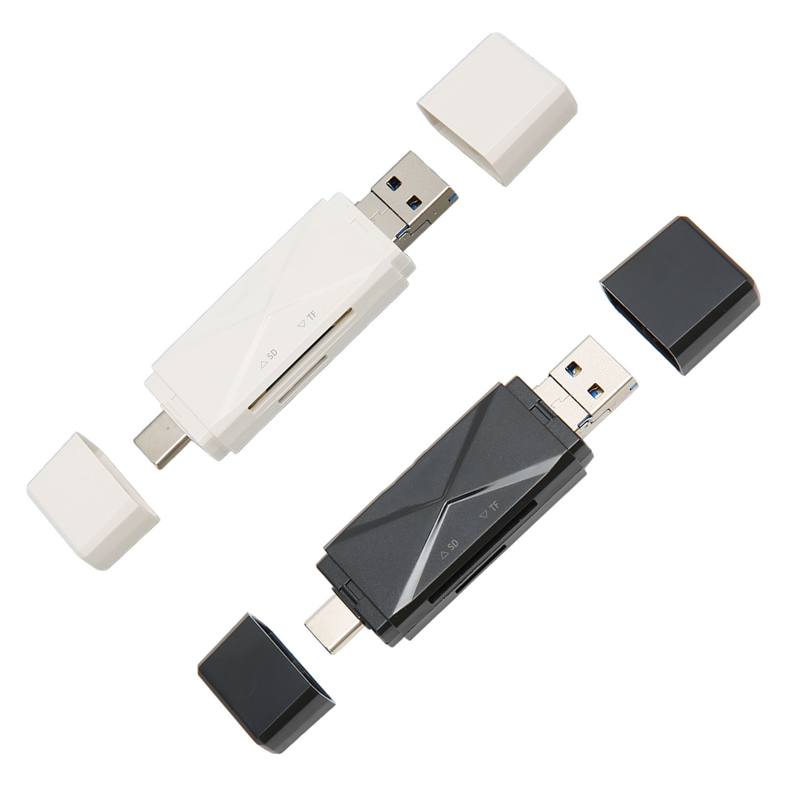 3 In 1 USB Storage Card Reader USB C USB 3.0 MICRO USB Portable Storage Card FY - Afbeelding 27 van 29