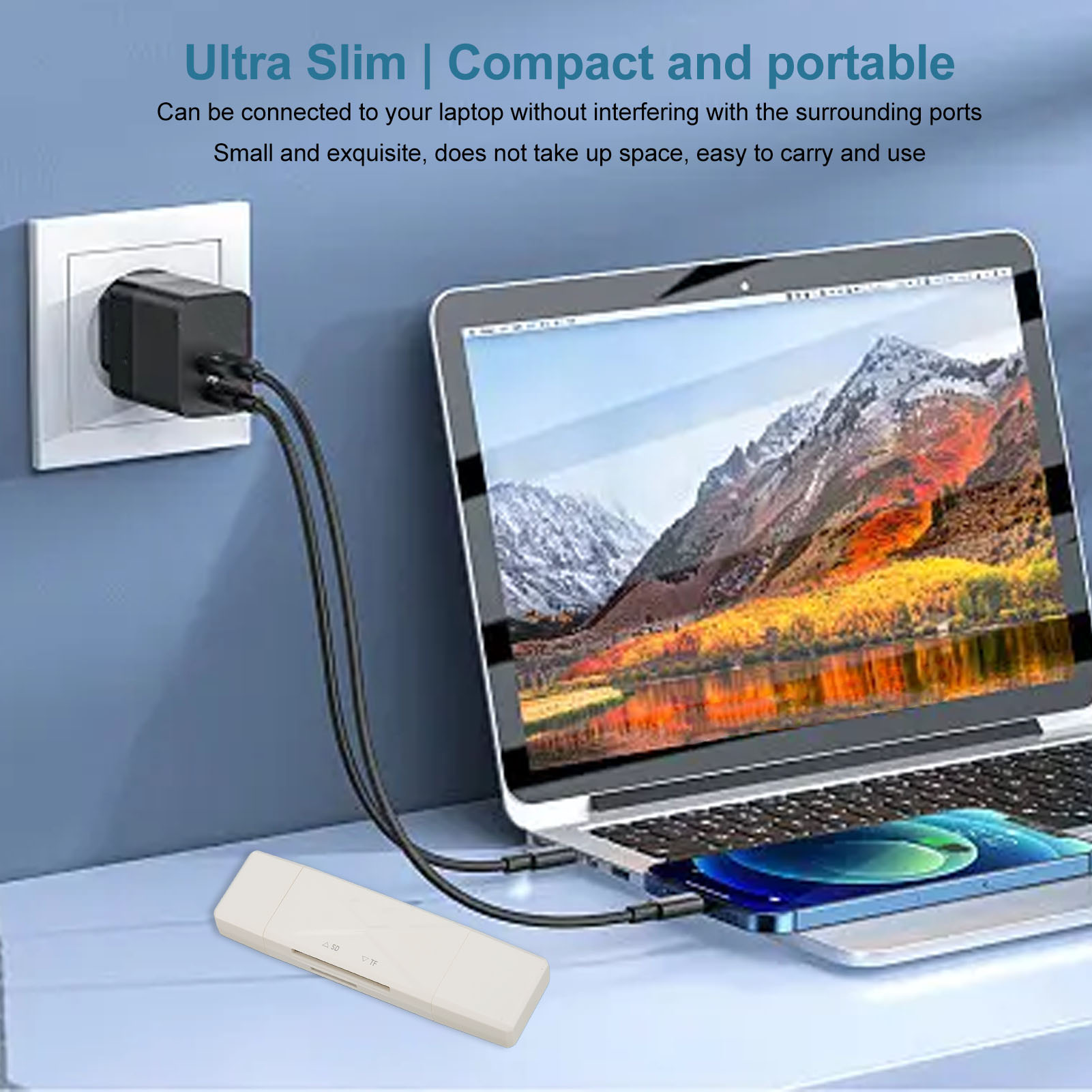3 In 1 USB Storage Card Reader USB C USB 3.0 MICRO USB Portable Storage Card Fit - Afbeelding 27 van 29
