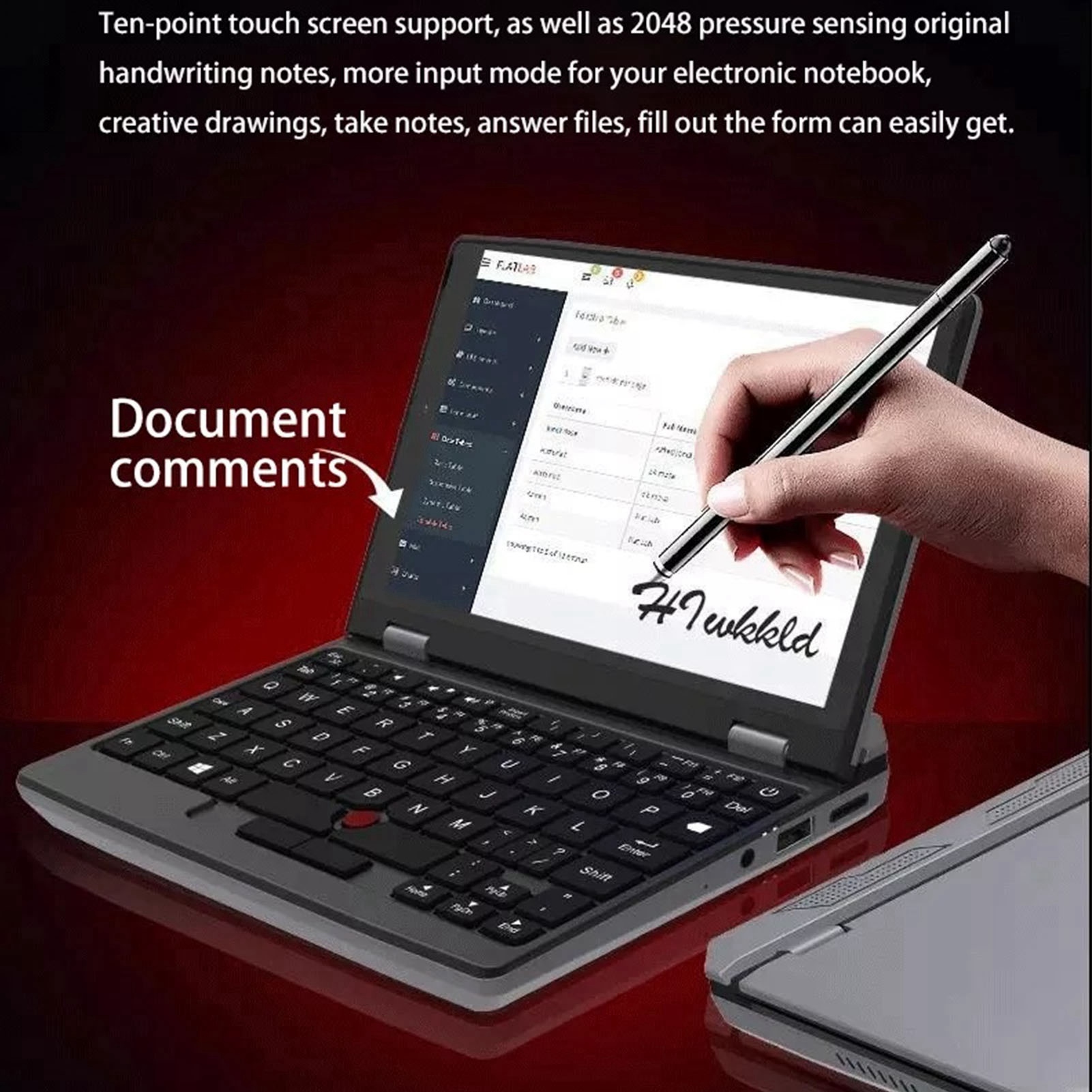 Mini Laptop 7 Inch Touch Screen 12GB RAM Dual Band WiFi Front Camera USB3. ZOK - Picture 35 of 39