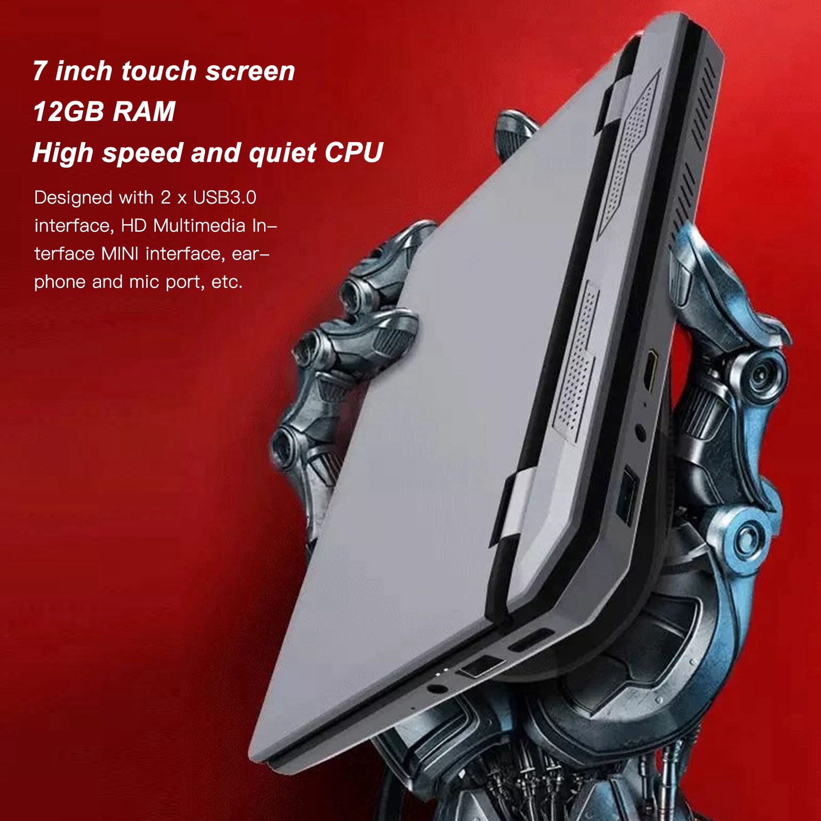 Mini Laptop 7 Inch Touch Screen 12GB RAM Band WiFi Front Camera USB3.0 SPM - Picture 47 of 51