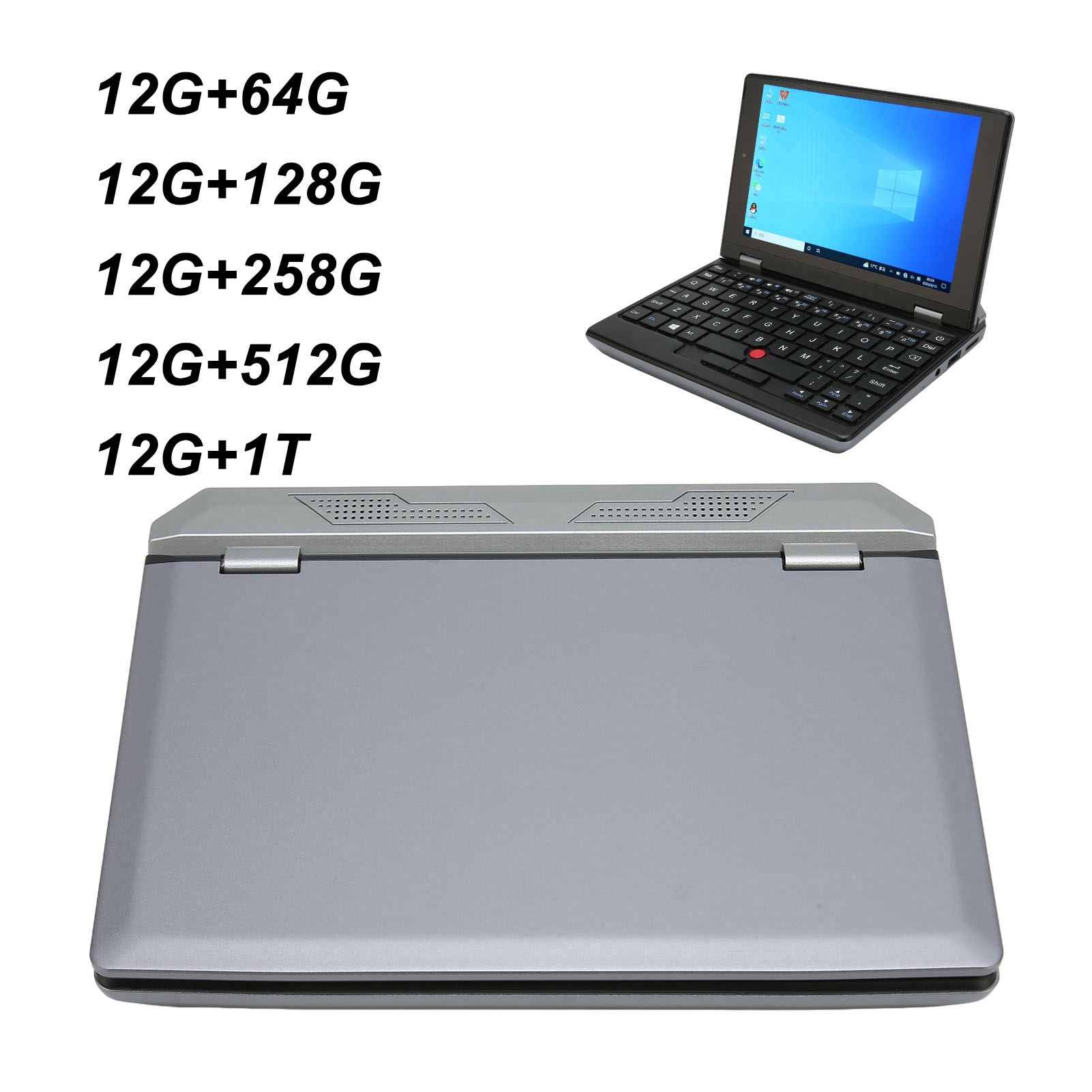 Mini Laptop 7 Inch Touch Screen 12GB RAM Dual Band WiFi Front Camera USB3. ZOK - Picture 30 of 39