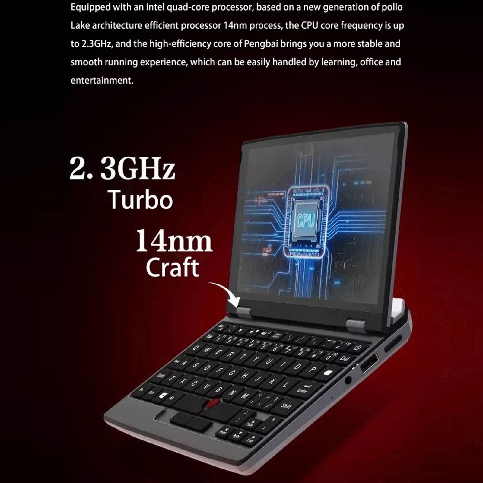 Mini Laptop 7 Inch Touch Screen 12GB RAM Dual Band WiFi Front Camera USB3. ZOK - Picture 29 of 39