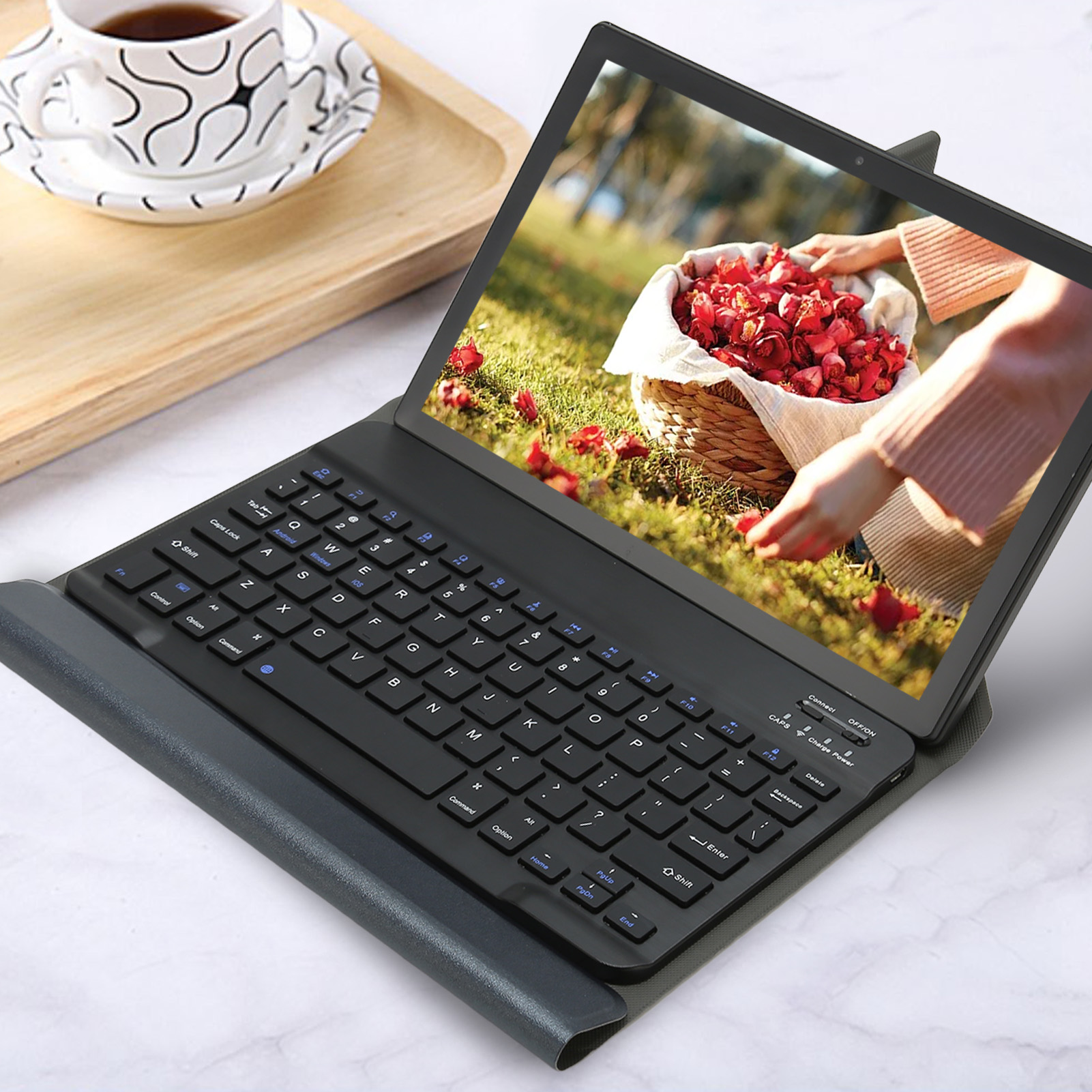 10in Tablet With Keyboard PU Leather Case 8GB 128GB 5G WiFi Front 5MP Rear 1 - Photo 16/21