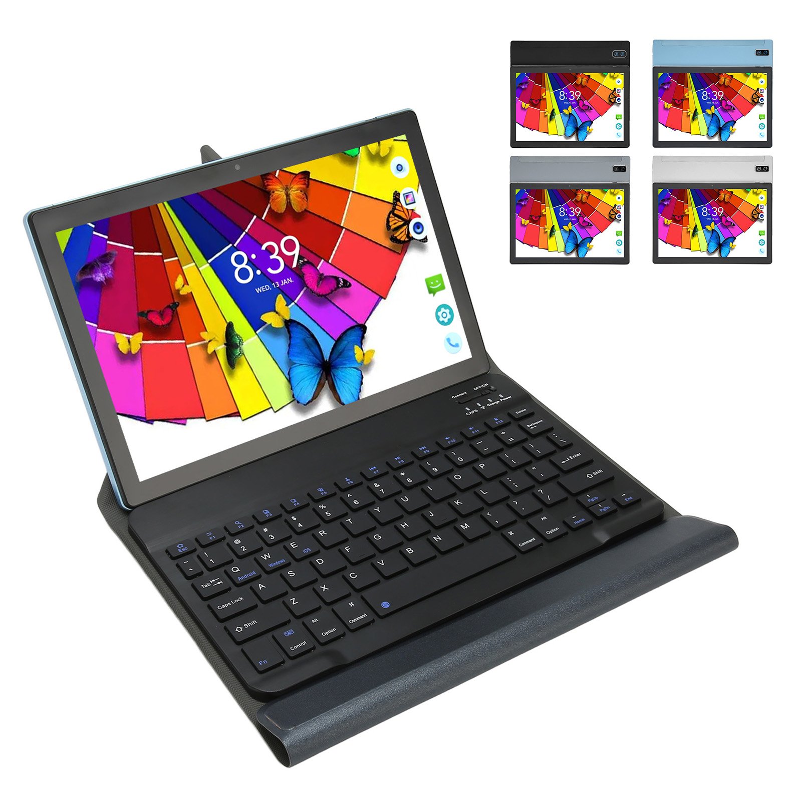 10in Tablet With Keyboard PU Leather Case 8GB 128GB 5G WiFi Front 5MP Rear 1 GDM - Picture 14 of 18