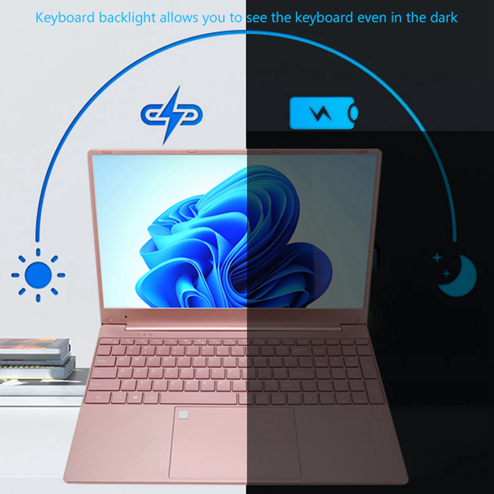 15.6in Laptop For N5095CPU 16GB RAM 128G ROM 1920x1080 HD Fingerprint U CB - Afbeelding 28 van 33