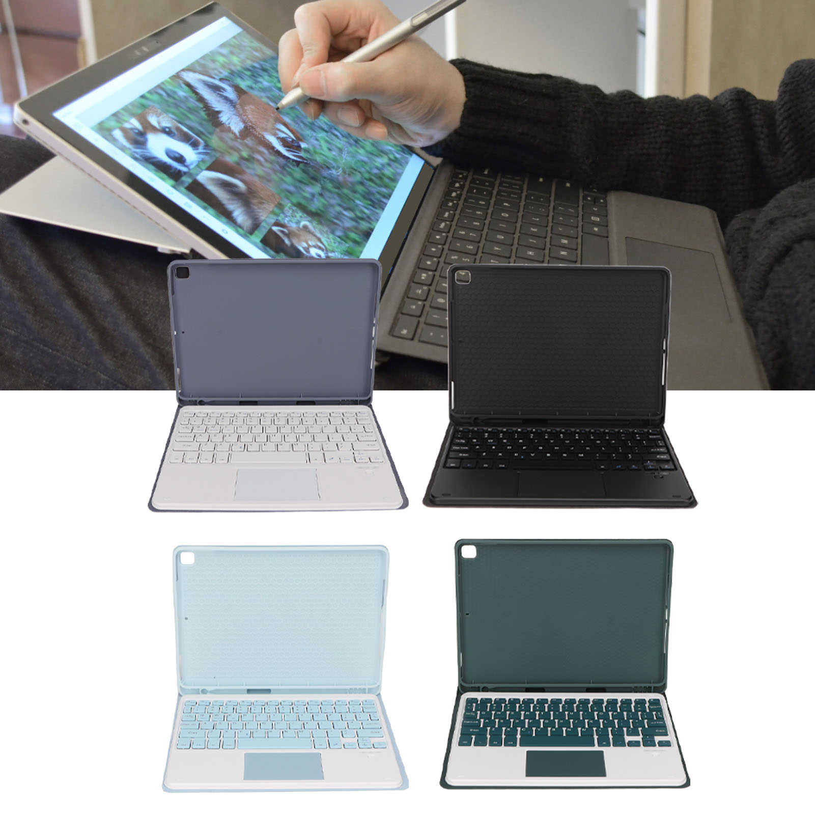 Tablet Case With Keyboard For Tablet Air3 10.5in For Tablet Pro 10.5i FY - Afbeelding 34 van 34