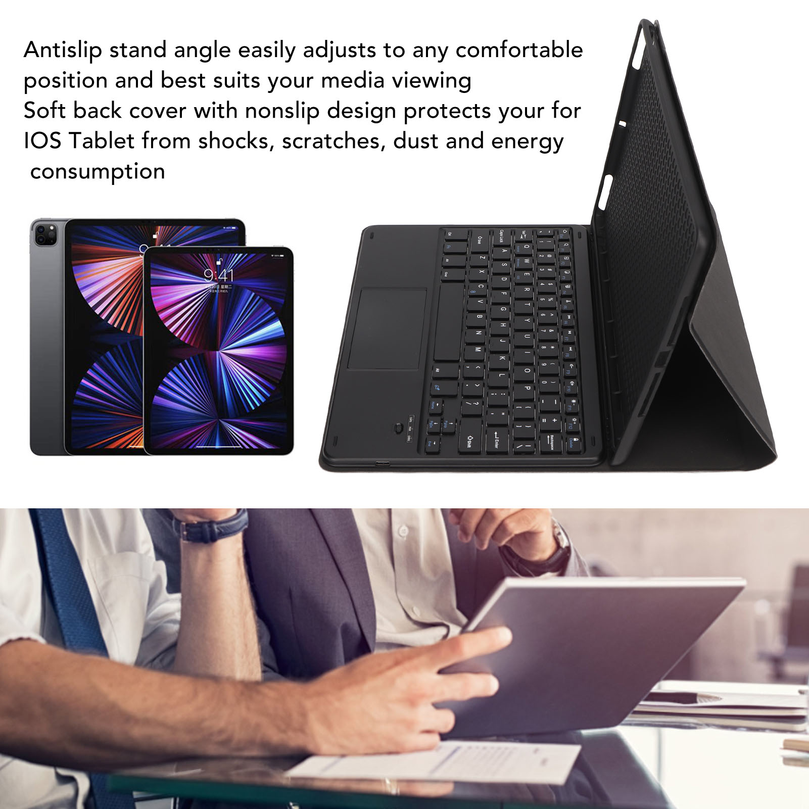 Tablet Case With Keyboard For Tablet Air3 10.5in For Tablet Pro 10.5i FY - Afbeelding 27 van 34