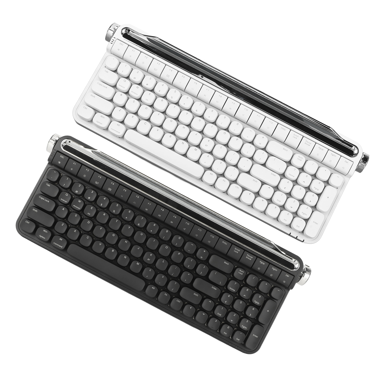 Red Switch Typewriter Mechanical Keyboard 100 Keys RGB Backlight Retro BT Ga GF0 - Picture 27 of 28