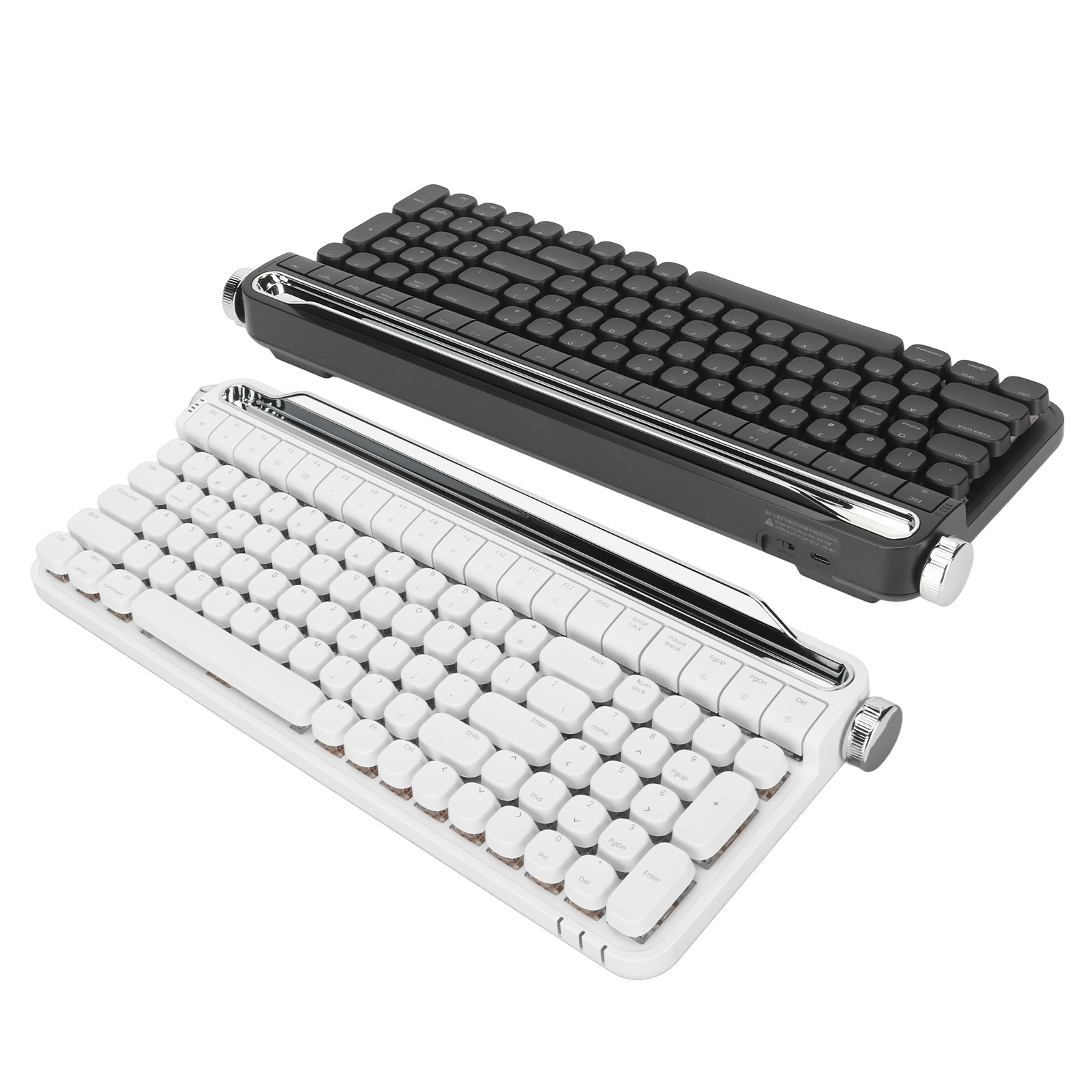 Red Switch Typewriter Mechanical Keyboard 100 Keys RGB Backlight Retro BT Ga GF0 - Picture 24 of 28