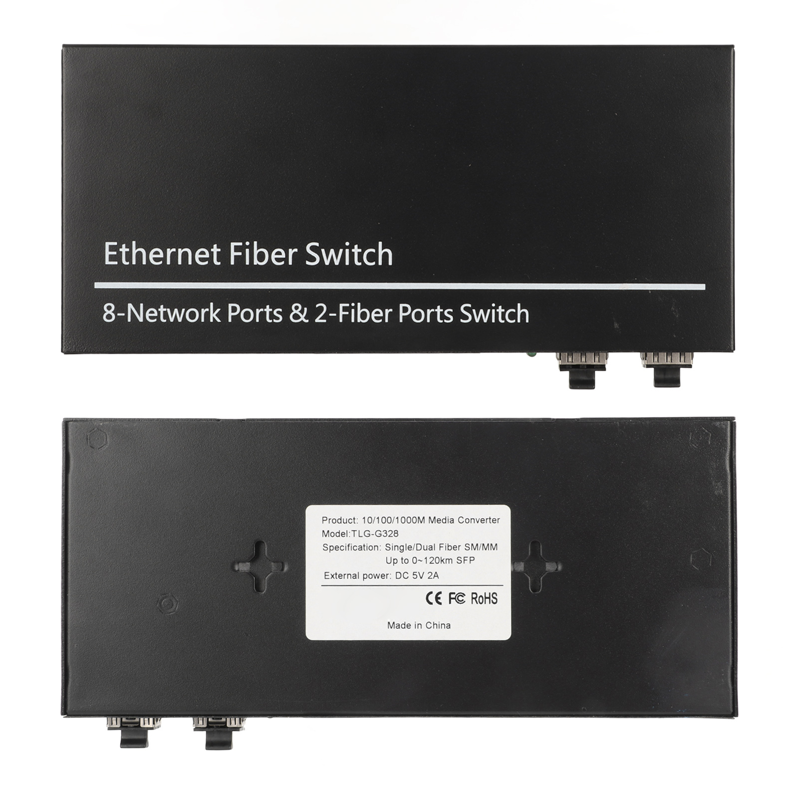 Ethernet Fiber Switch 2 Optical Port 8 Electrical Port Up To 120km RJ45 Port DB - Photo 13/21