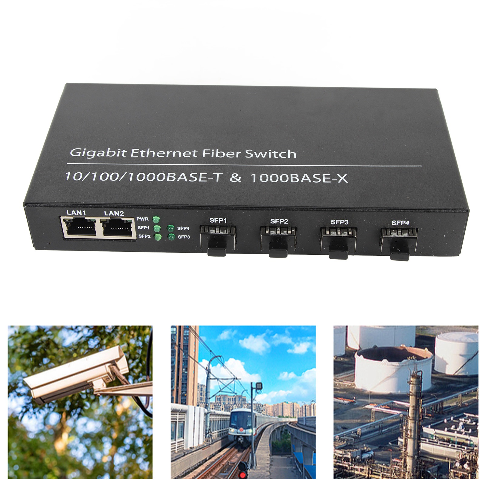 SFP Ethernet Fiber Switch Up To 120km 4 Optical Port 2 Electrical Port 10 100 DB - Afbeelding 20 van 21