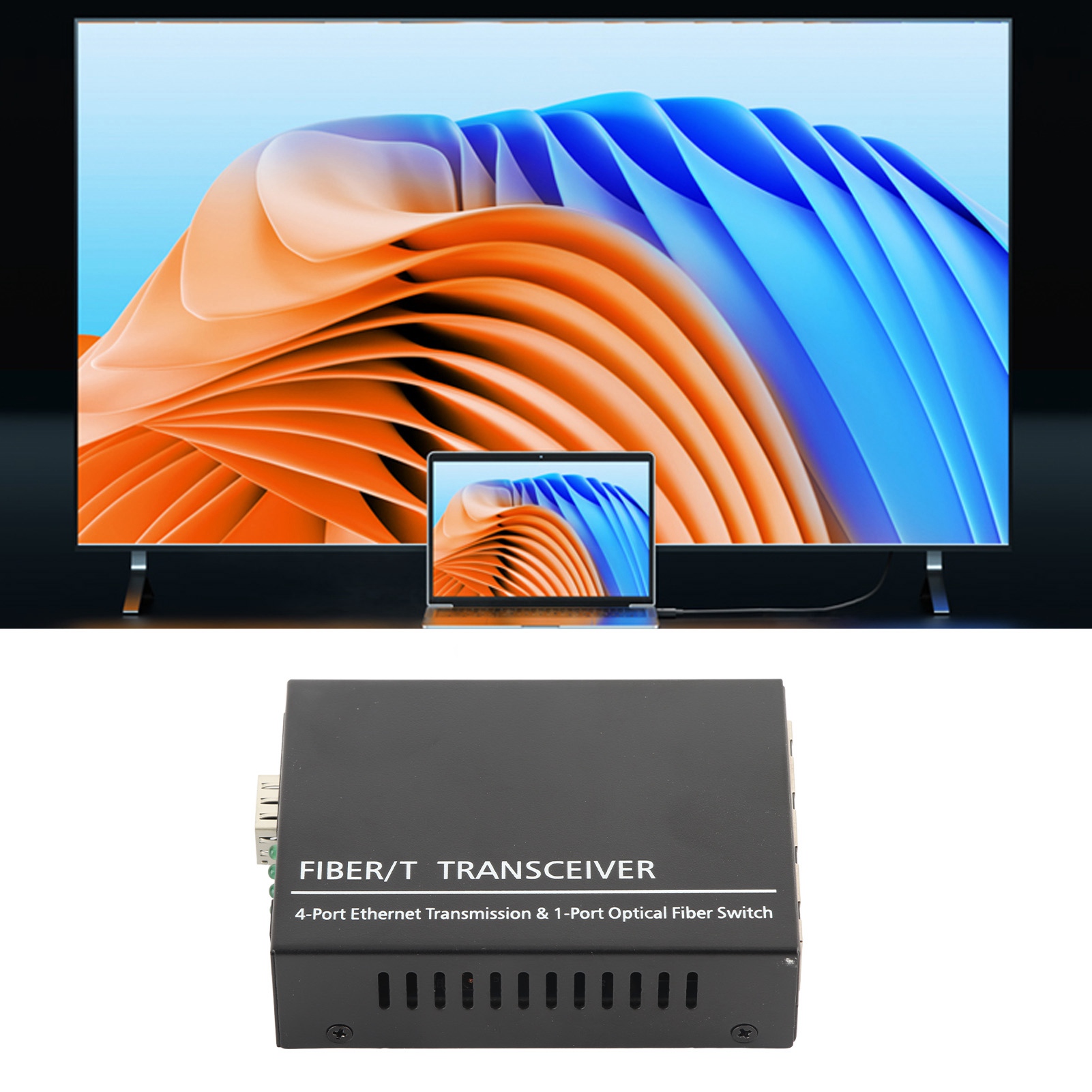 SFP Fiber Media Converter 1 Optical Port 4 Electrical Port Up To 120km RJ45 P CB - Afbeelding 24 van 32