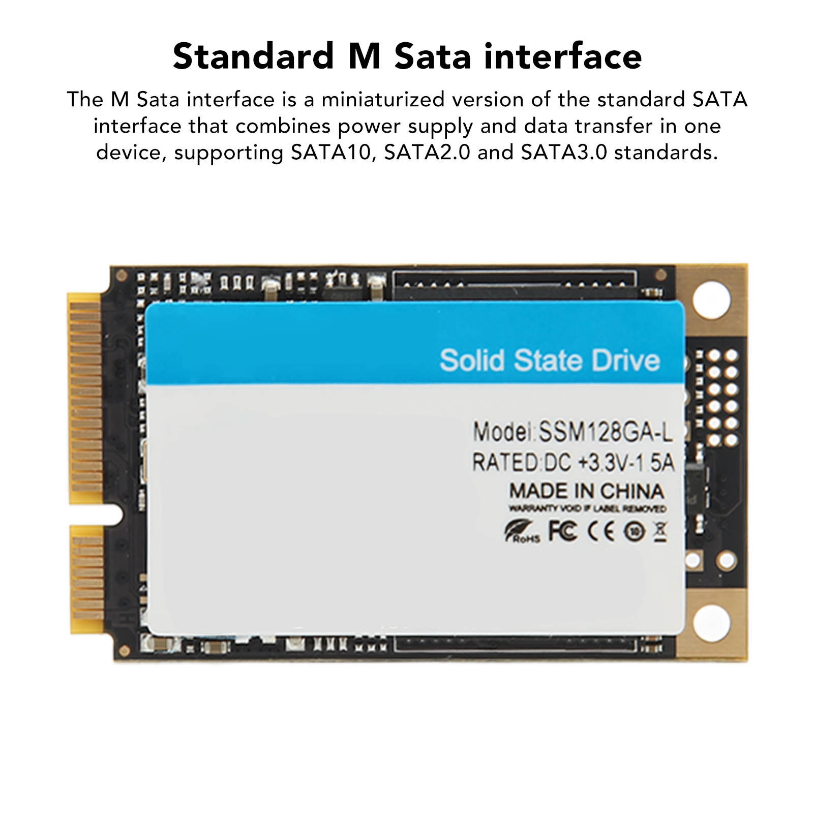 MSATA SSD 500MB/S Read Speed 450MB/S Write Speed High Speed 3D TLC NAND FY - Afbeelding 31 van 34