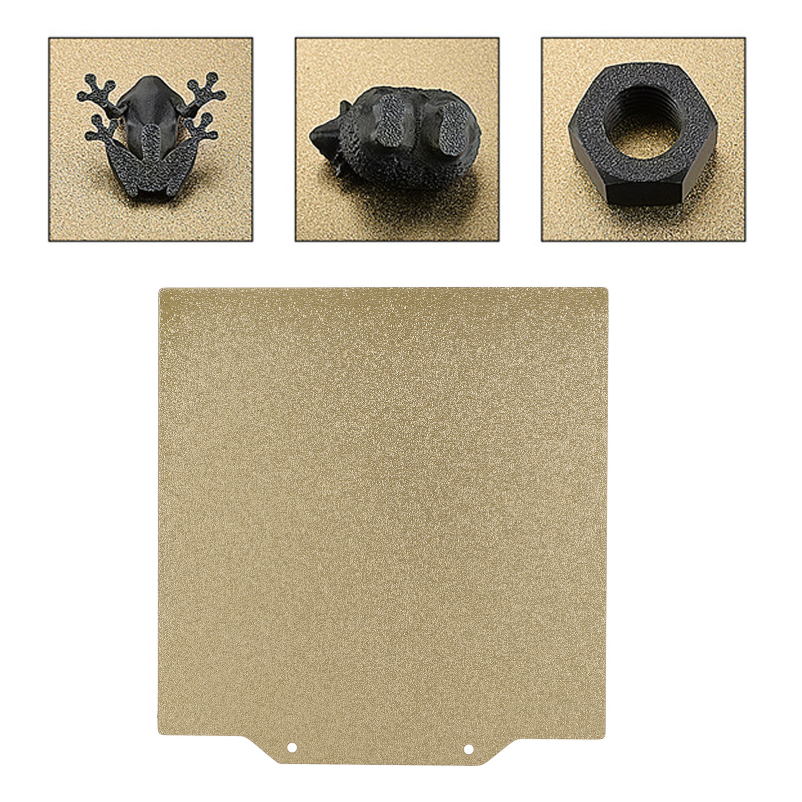 3D Printer Build Plate 6.5x6.5in Gold Powdered Smoothing PEI Easy Removal Ste FY - Afbeelding 26 van 30