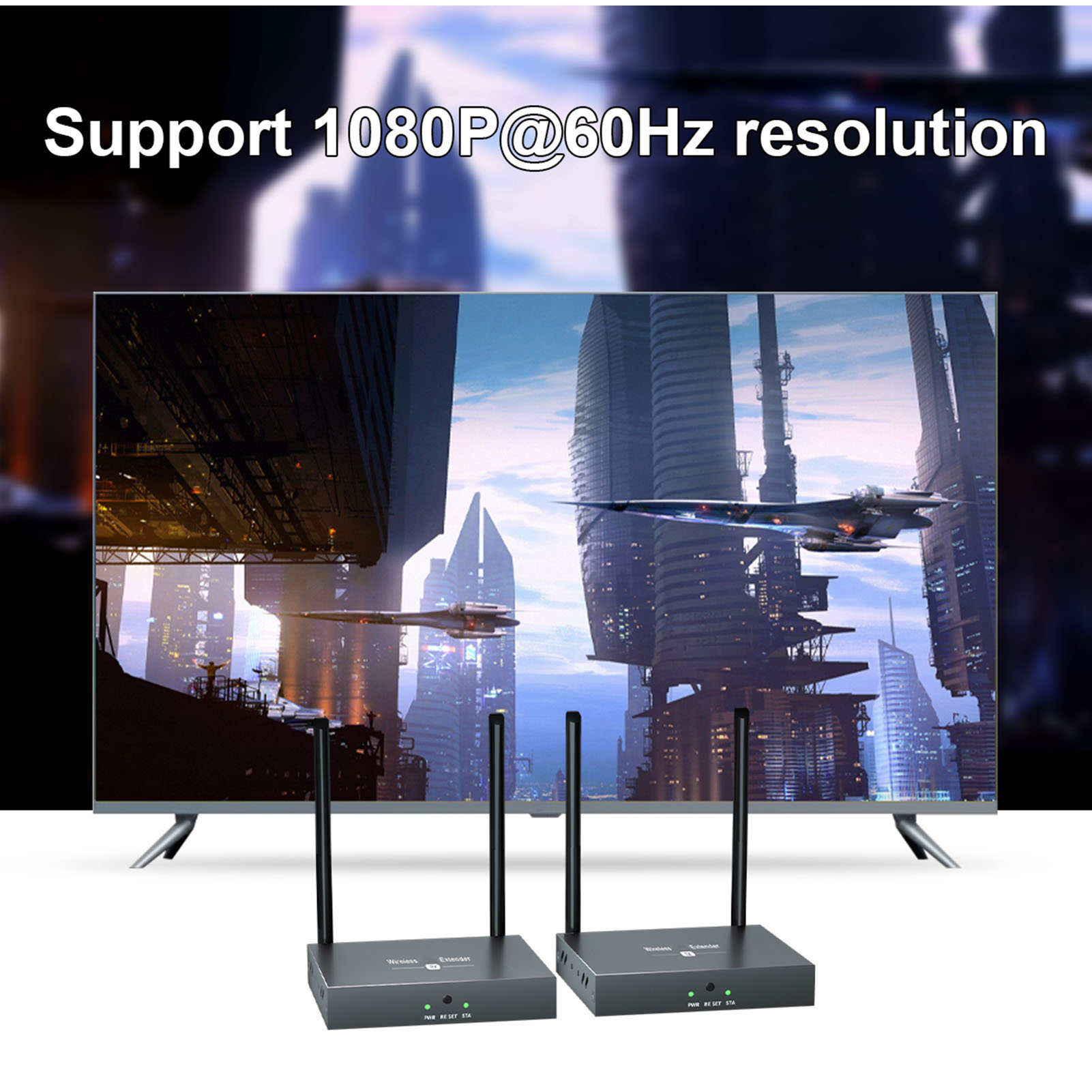 HD Multimedia Interface Extender Kit 1080P IR Remote Control Wall Penetratin NEW - Afbeelding 18 van 18