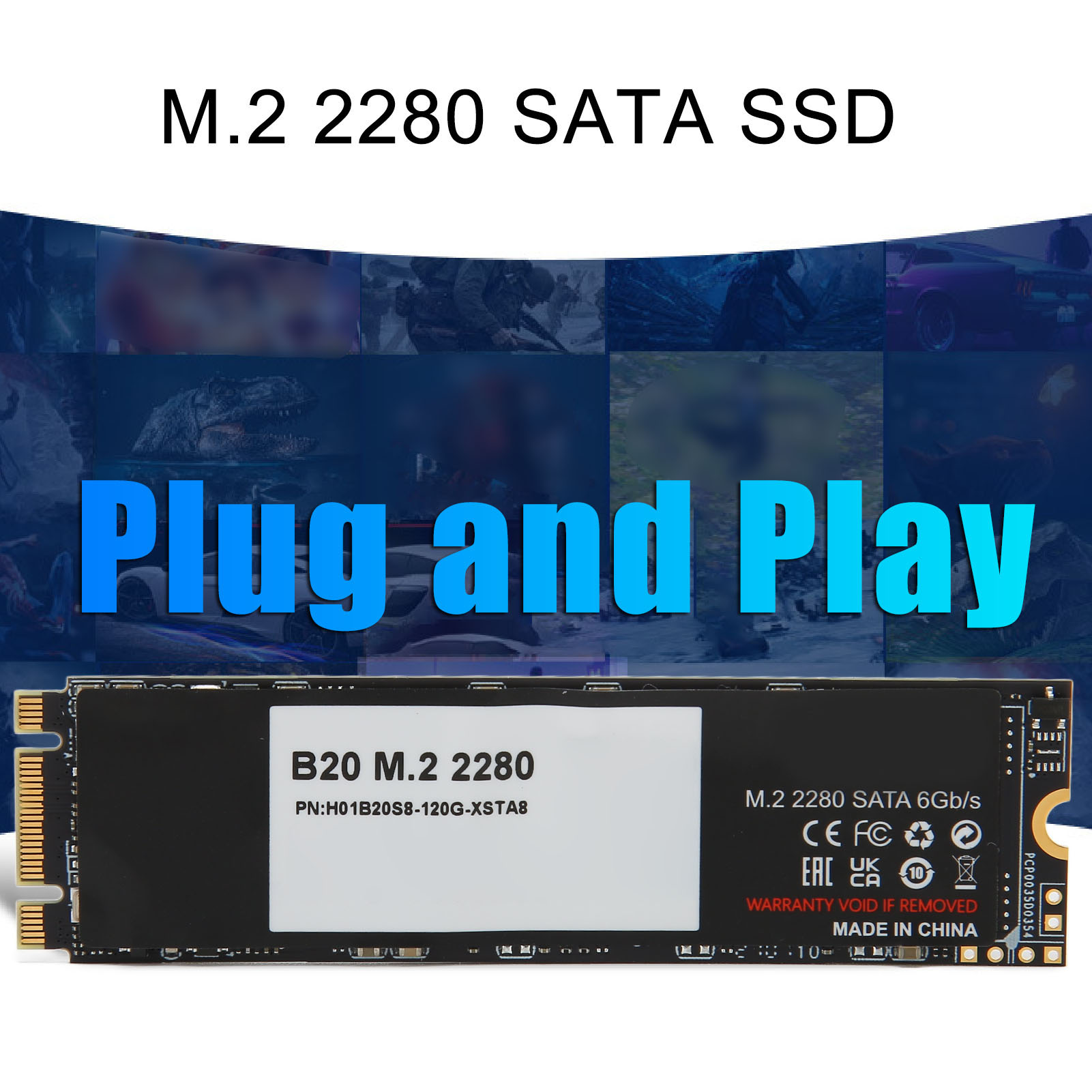 M.2 2280 SSD 6Gb/s III 3D TLC NAND Plug And Play Laptop SSD For PC SAL - Bild 31 von 34