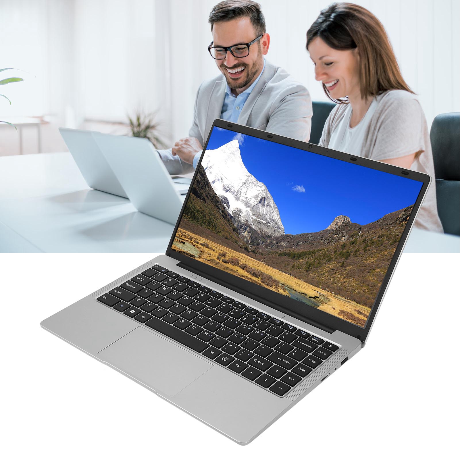 14.1in FHD Laptop Ultra Slim 8GB DDR4 RAM For Celeron J4105 Processor NEW - Afbeelding 20 van 36